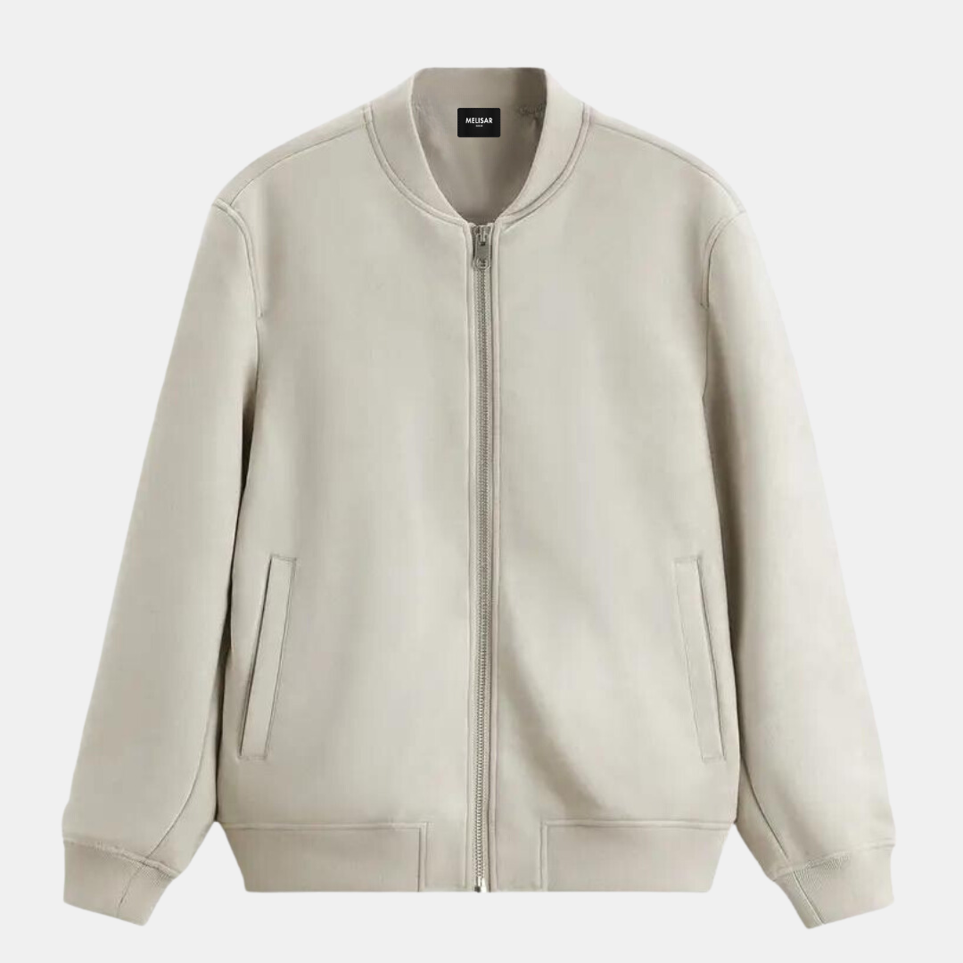 Giacca in pelle scamosciata dalla vestibilit? slim