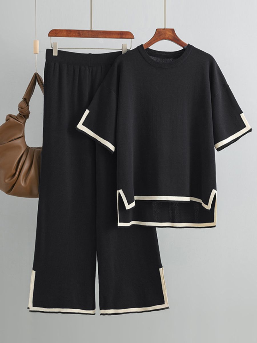 set maglietta e pantaloni da donna