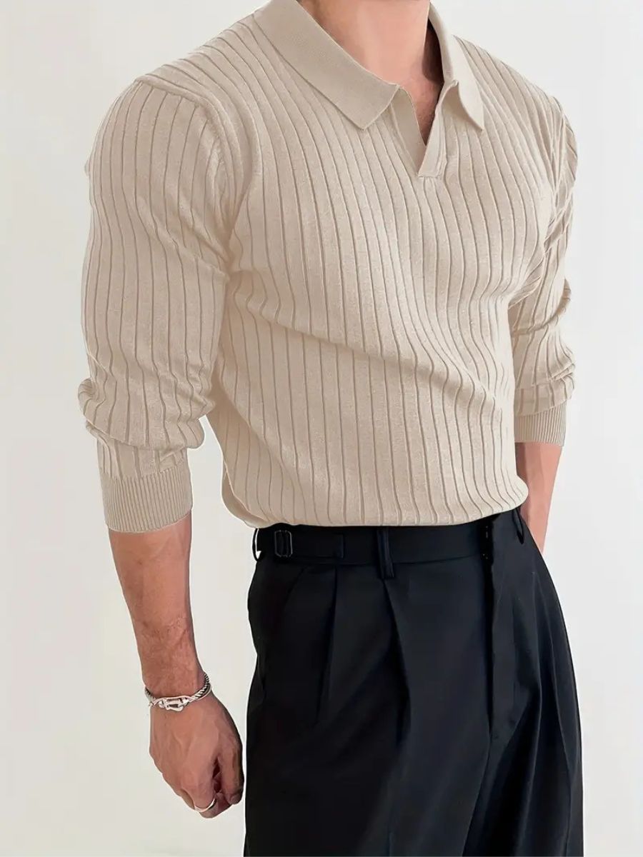Camicia lavorata a maglia chic