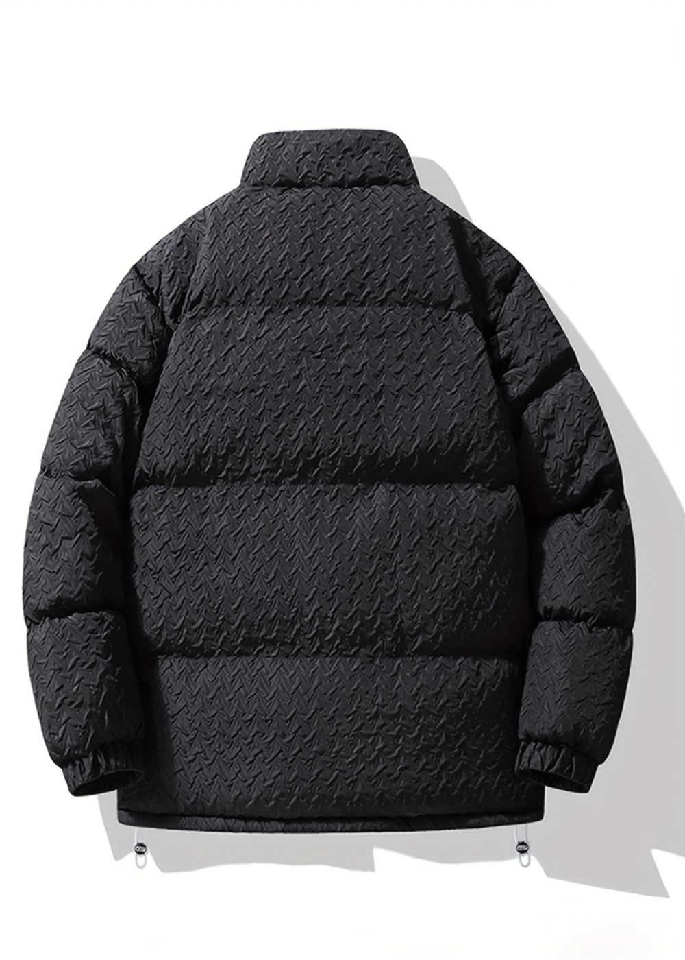 Giacca strutturata in pile nero