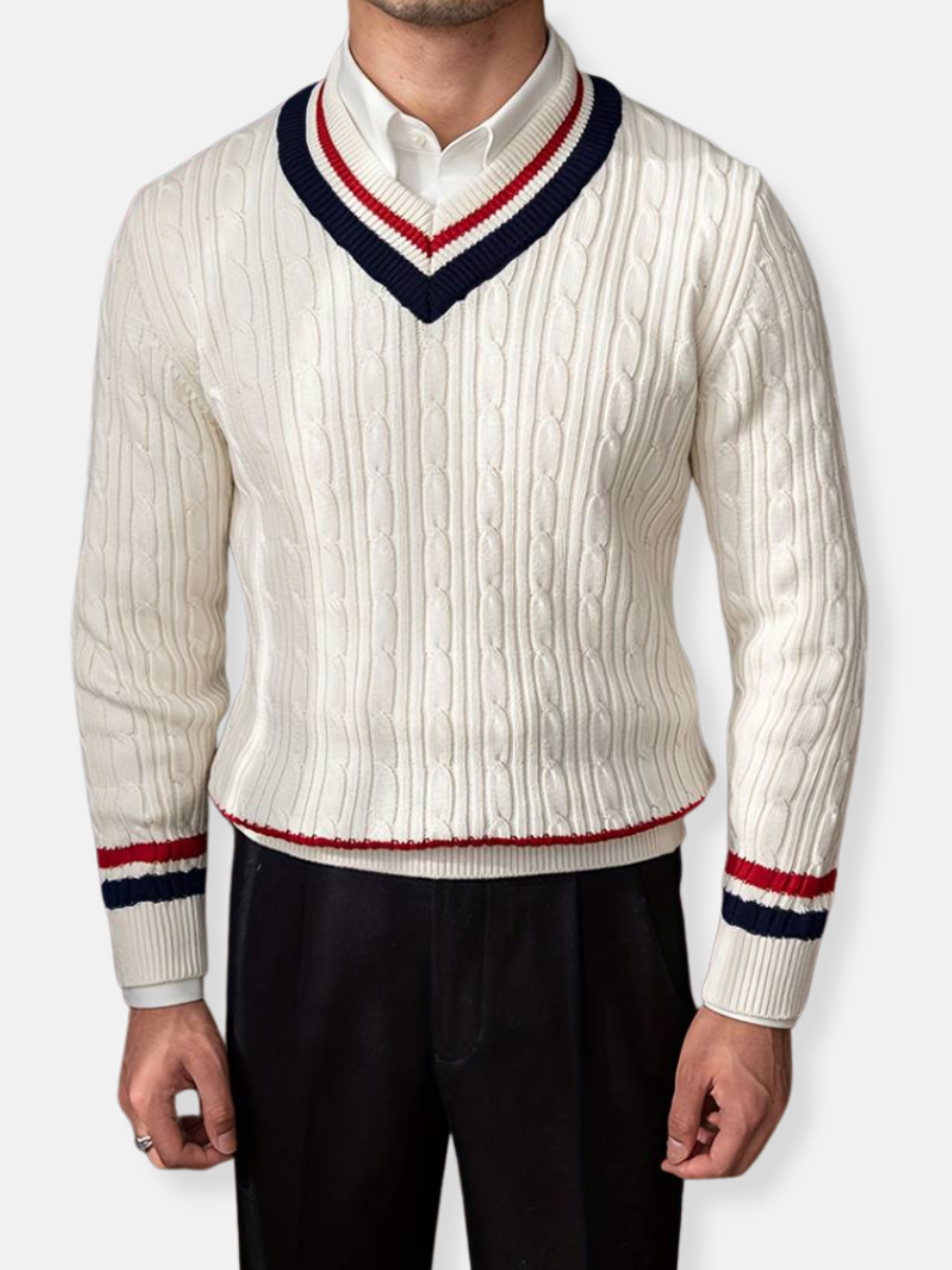 maglione classico lavorato a maglia
