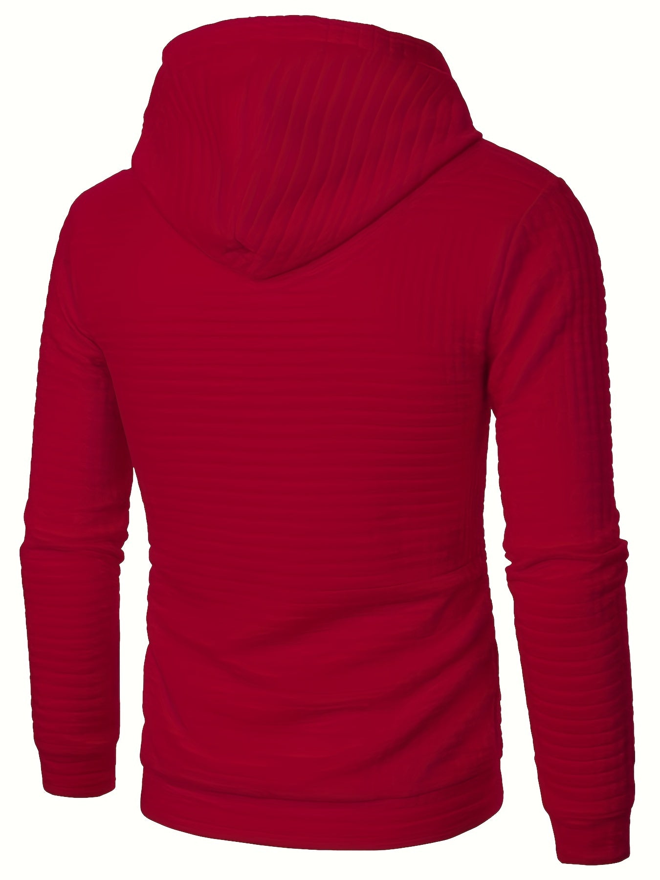 Comoda felpa con cappuccio a maniche lunghe con motivo waffle