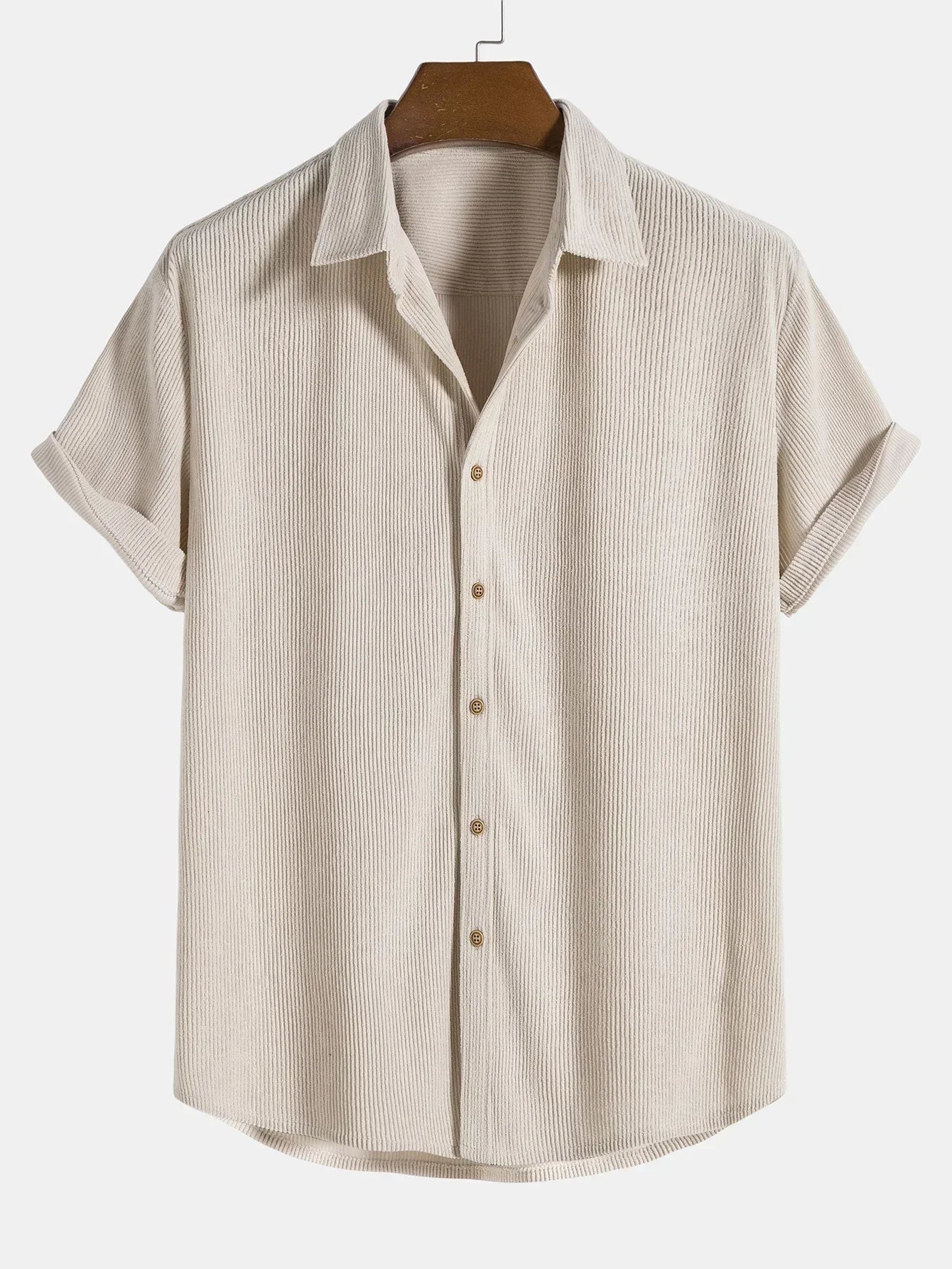 Camicia estiva leggera in velluto a coste