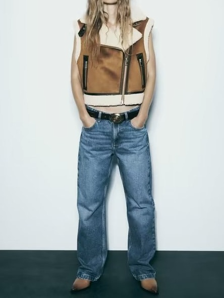 Giacca gilet con pelliccia