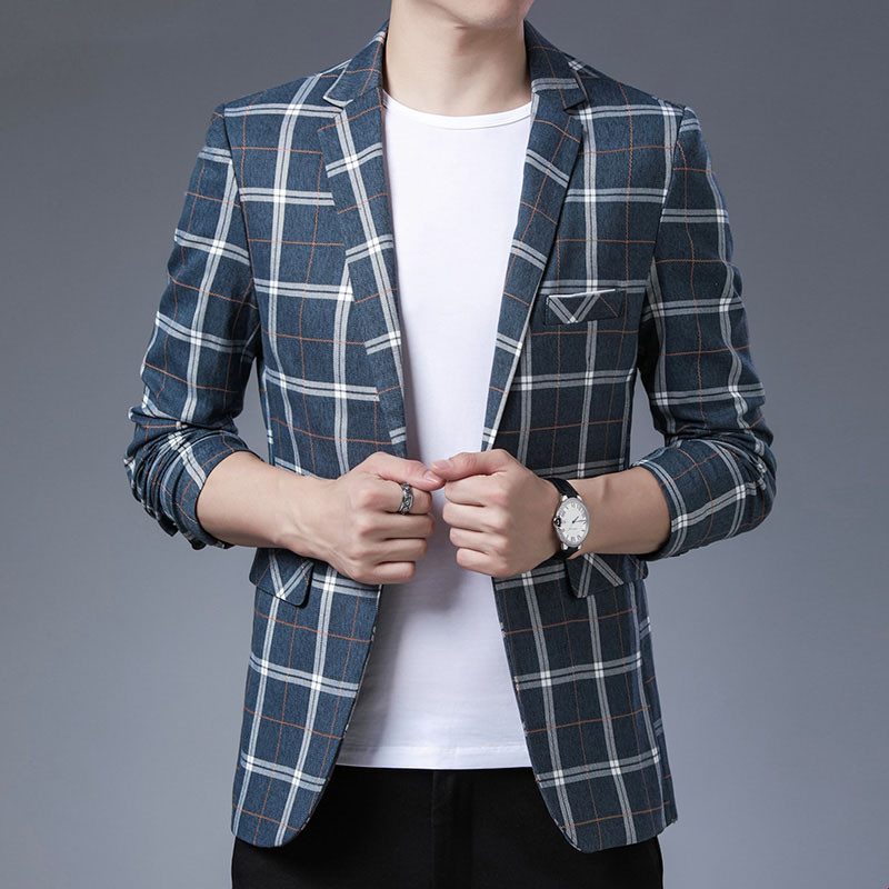 Blazer a righe lavorato a maglia