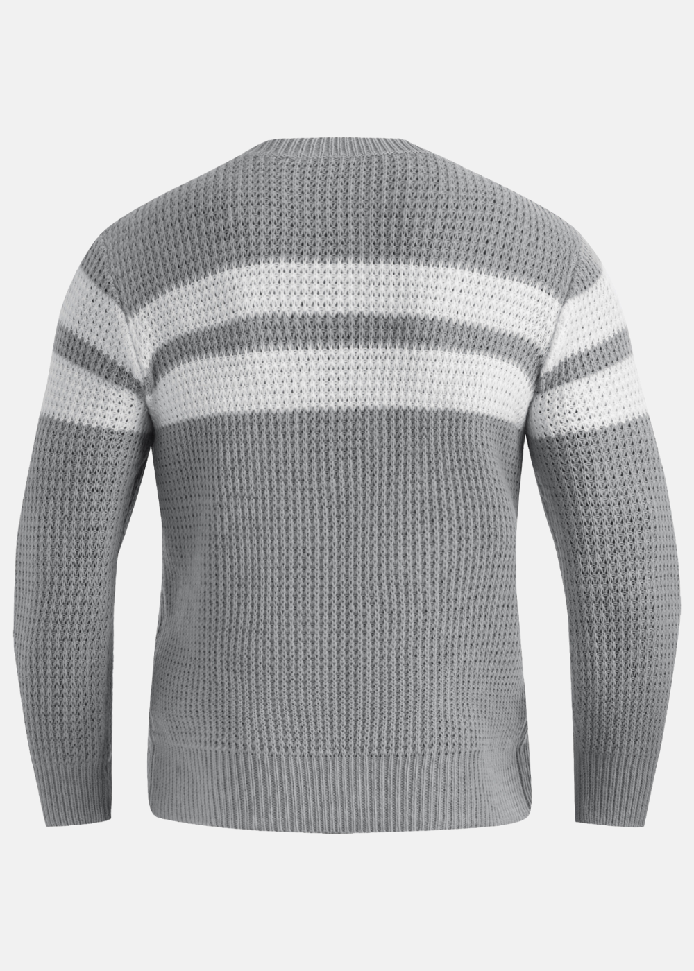 Maglione lavorato a maglia a righe per uomo