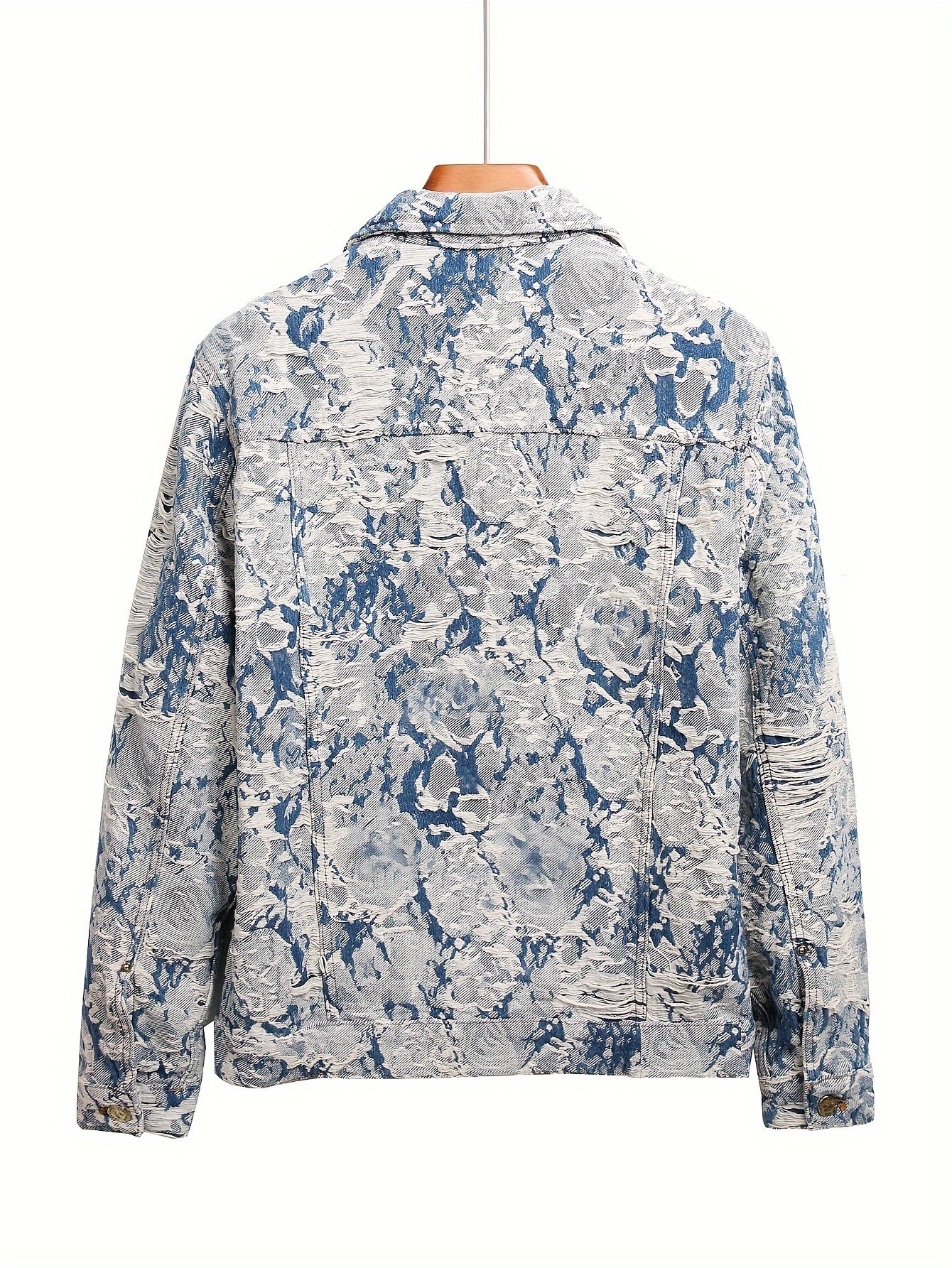 Giacca in denim jacquard