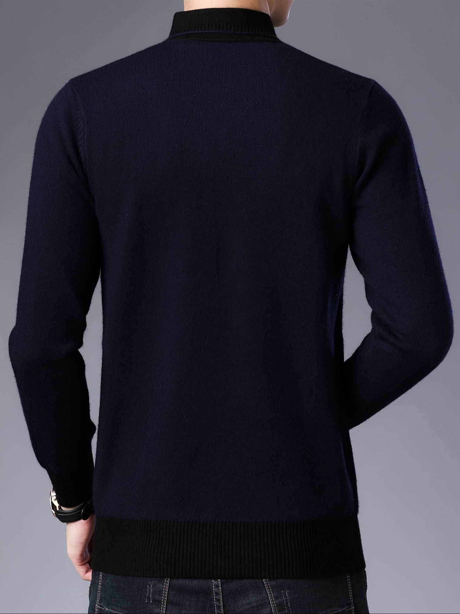 Maglia con collo sciallato da uomo
