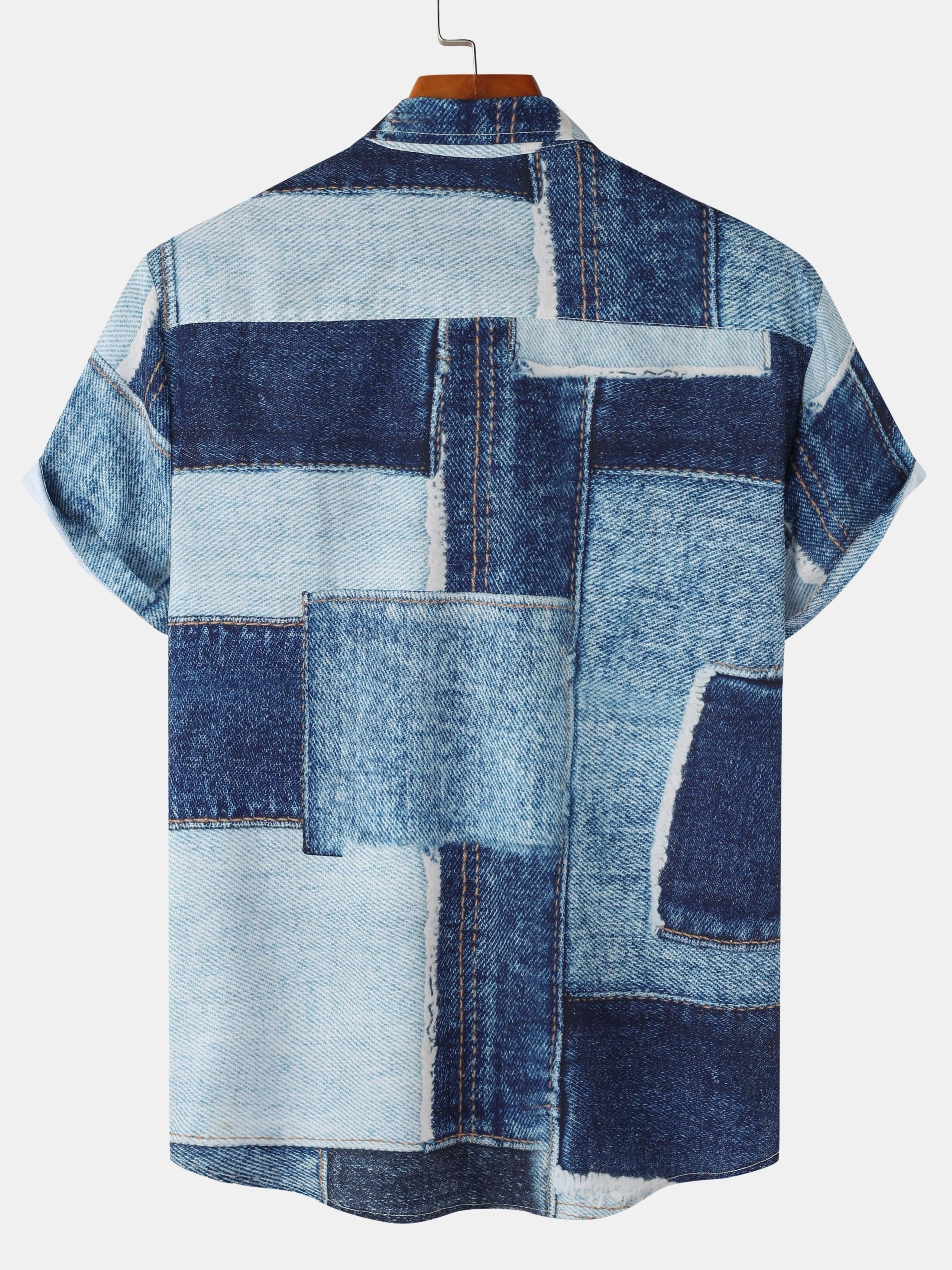 Camicia in denim a maniche corte in diversi colori