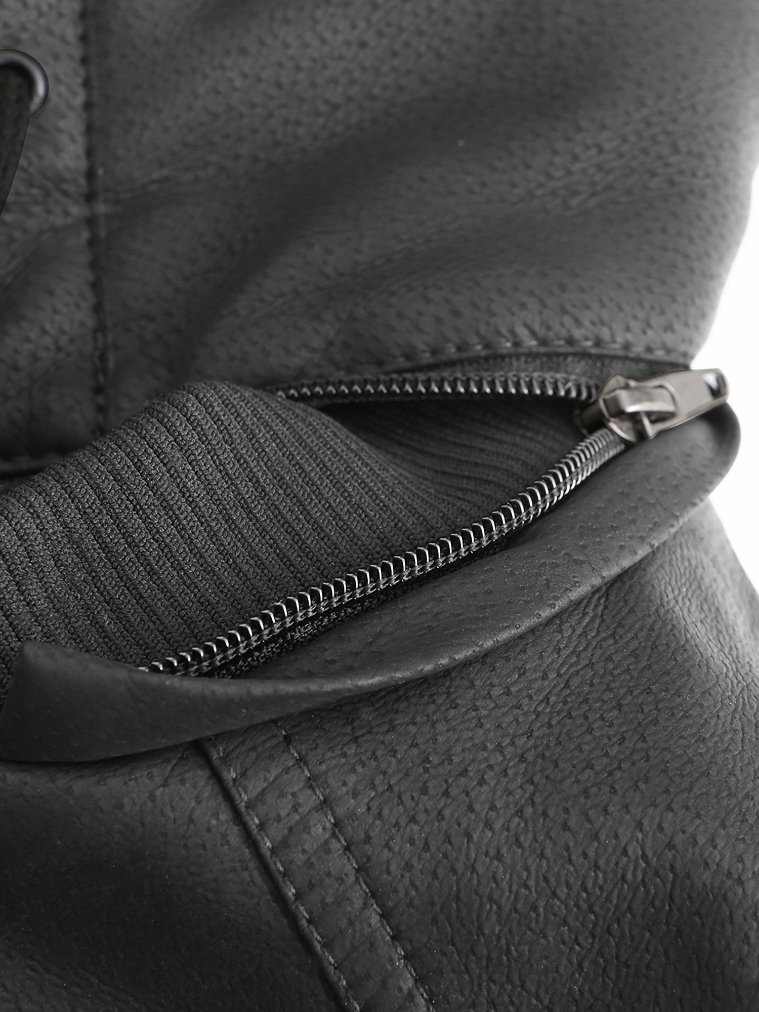 Giacca in pelle trapuntata