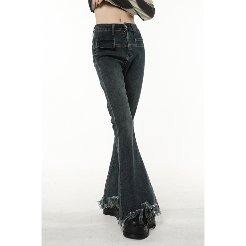 Jeans vintage neri da donna