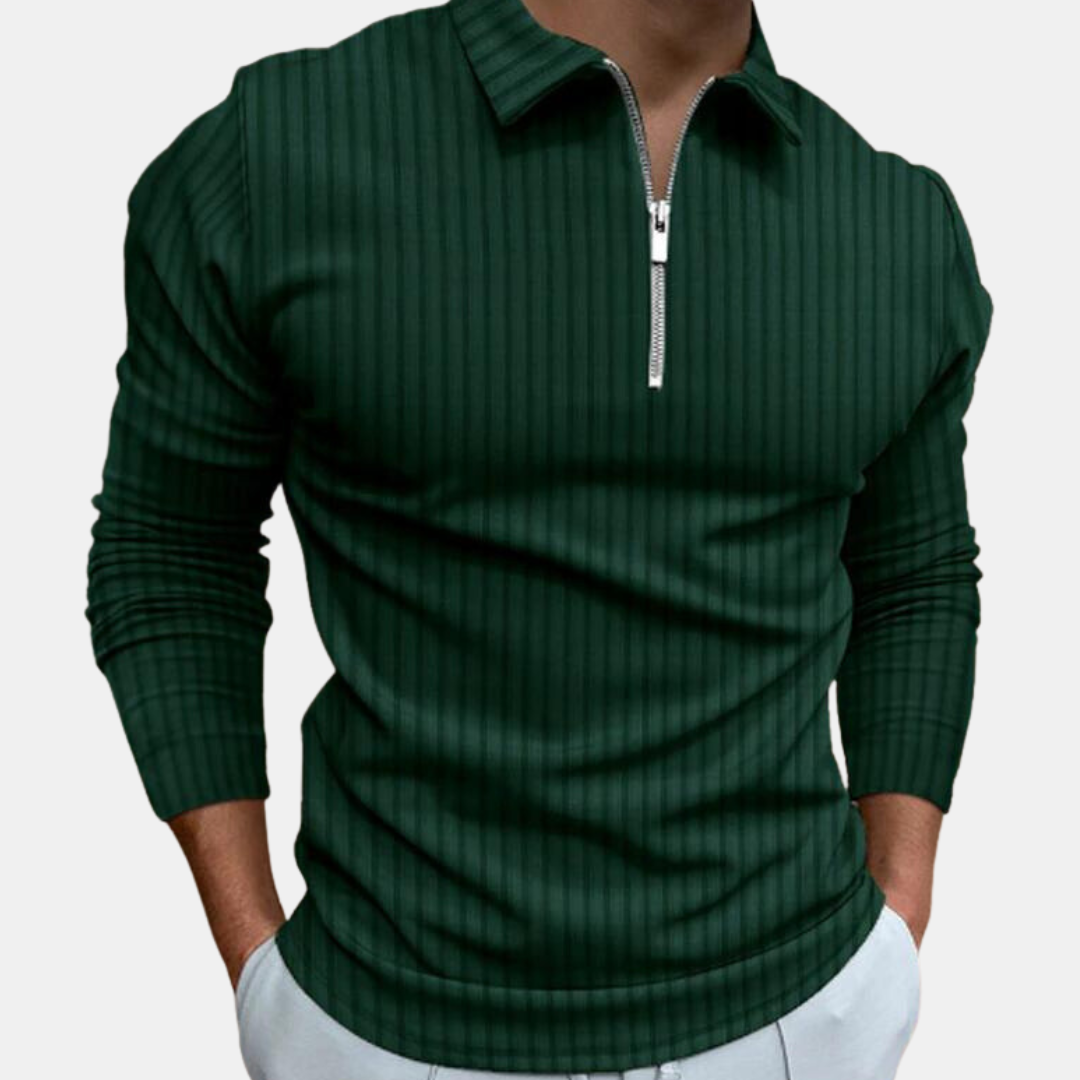 Polo lunga da uomo a righe