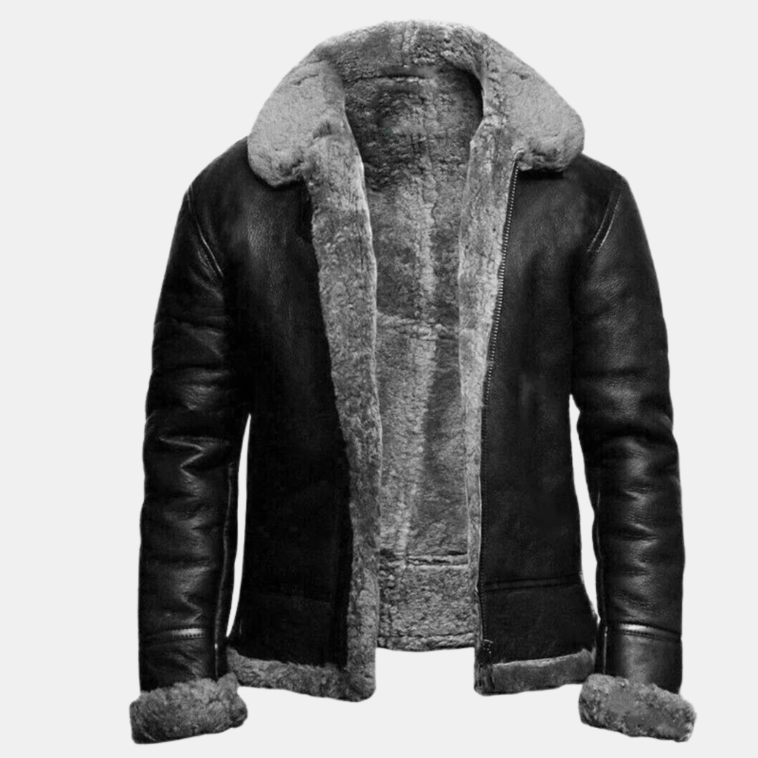 Giacca da uomo realizzata in pelle artificiale