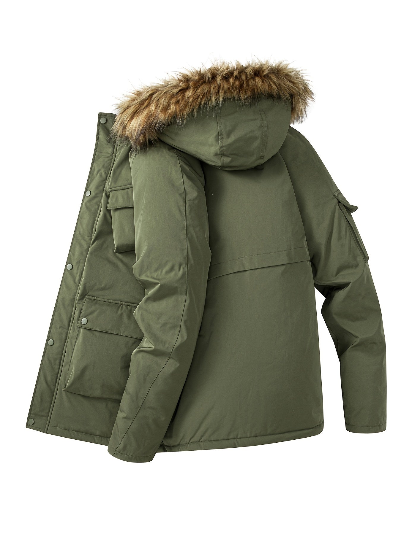 Cappotto invernale in cotone con cappuccio