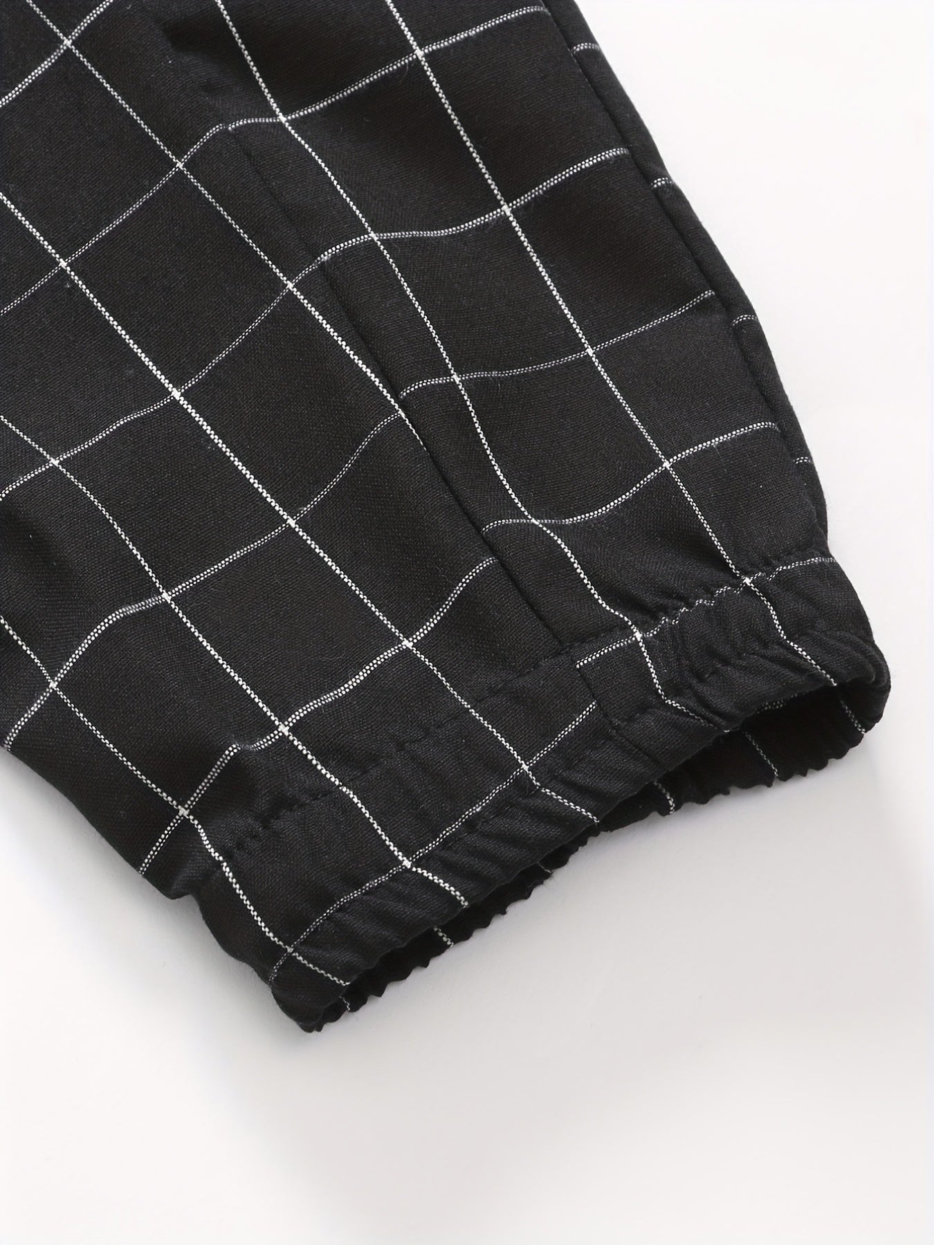 Pantaloni da jogging a quadri con coulisse