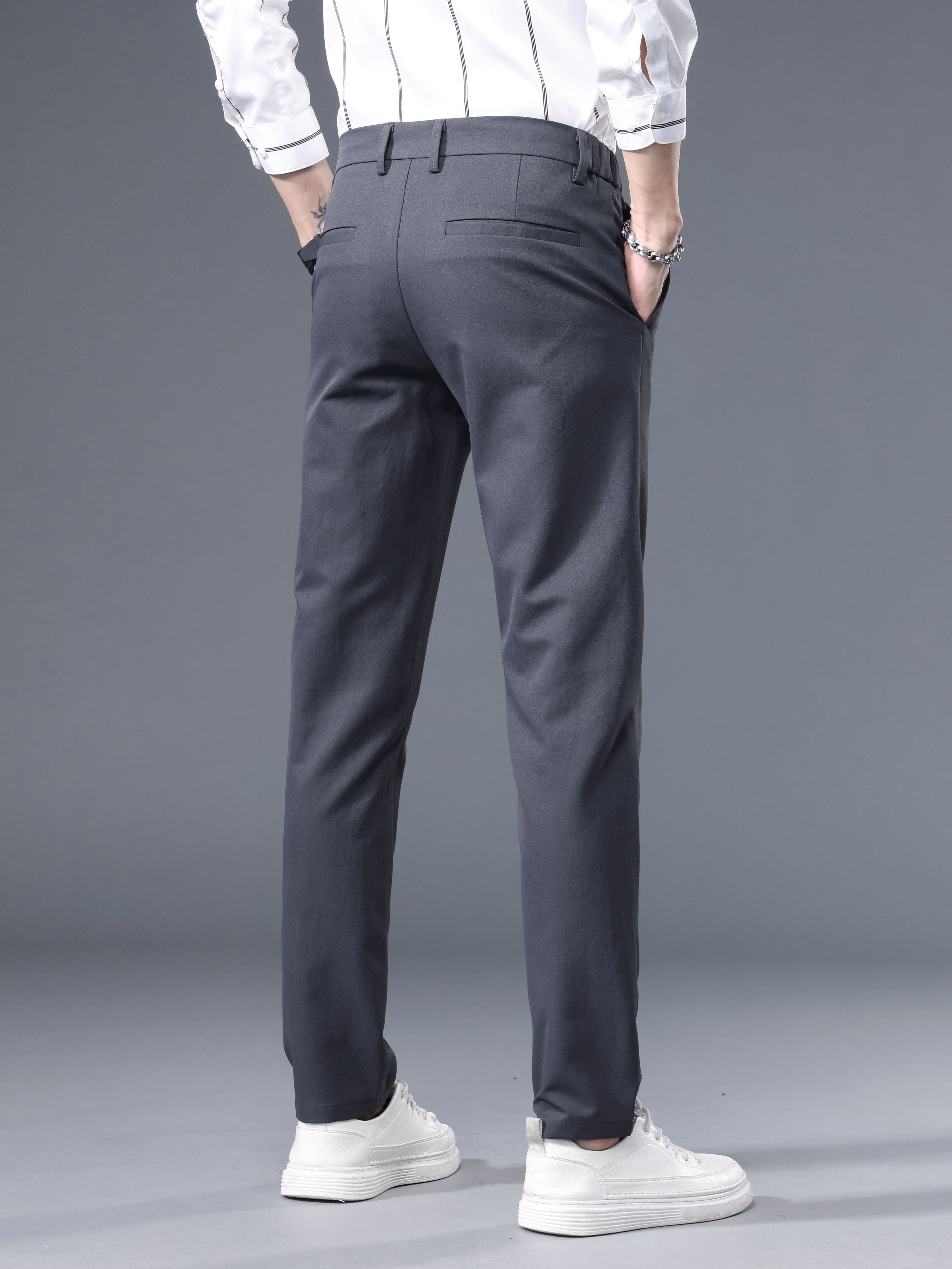 Pantaloni semiformali elasticizzati da uomo