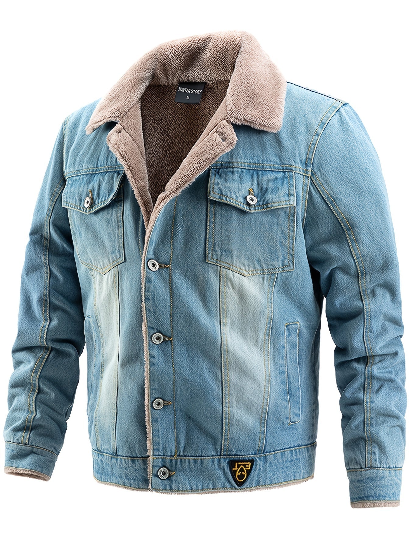 Giacca in denim di pile