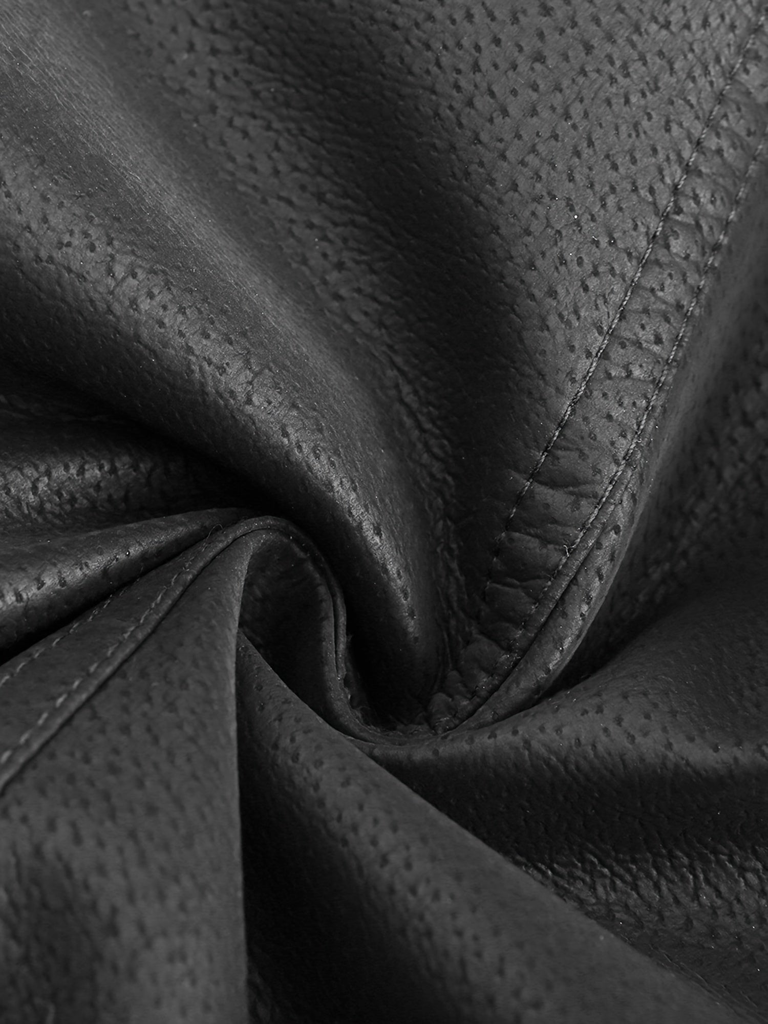 Giacca in pelle trapuntata