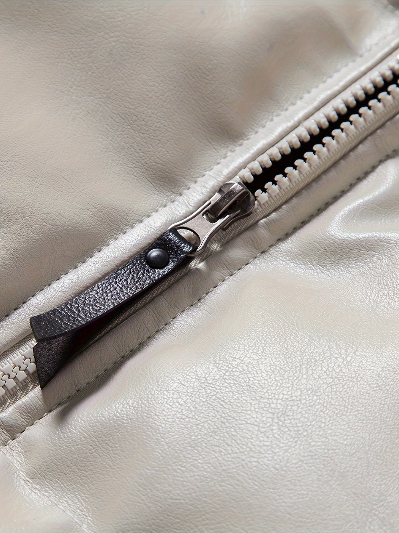 Giacca in pelle trapuntata da uomo