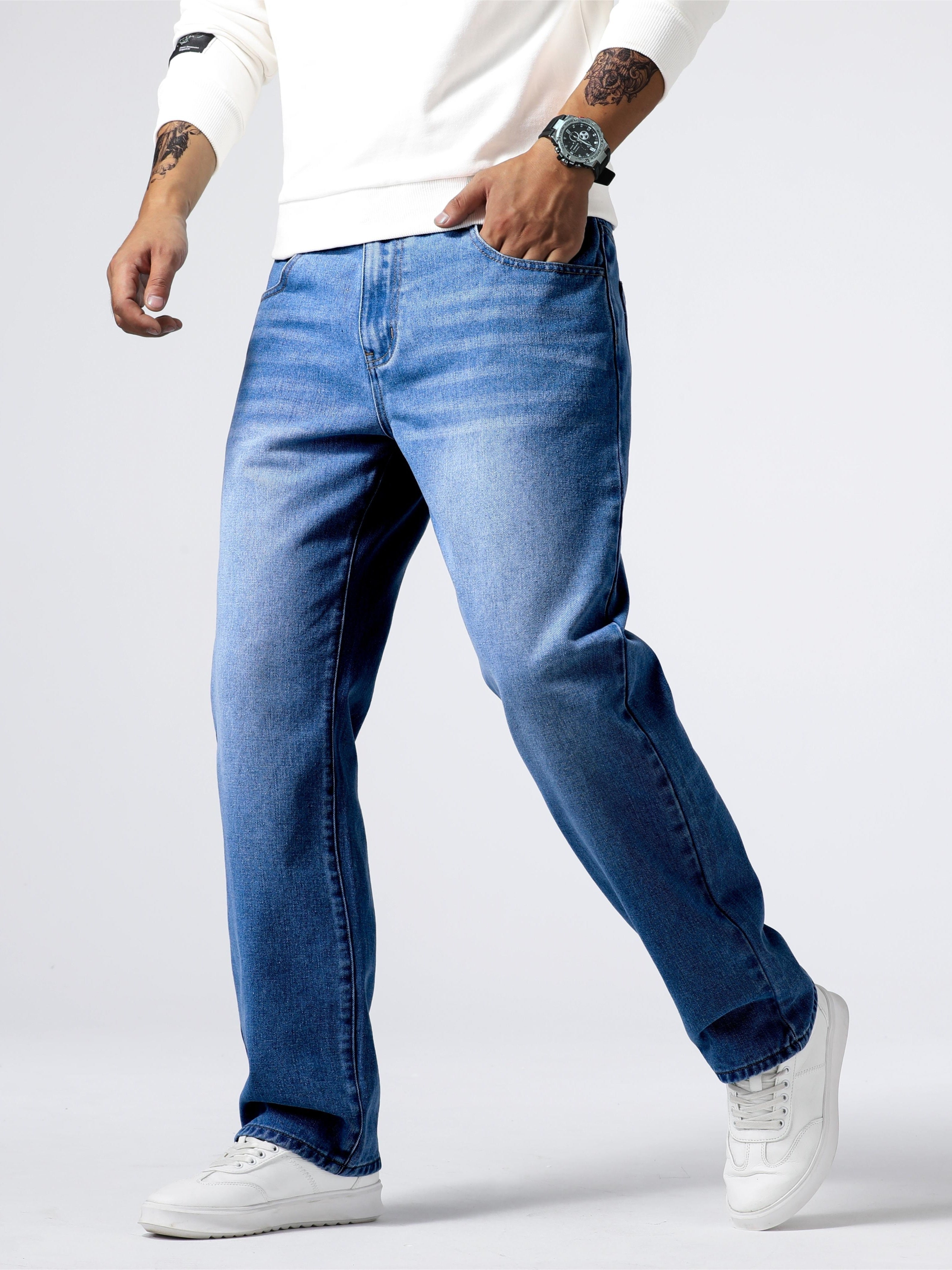 Jeans da uomo dal design classico