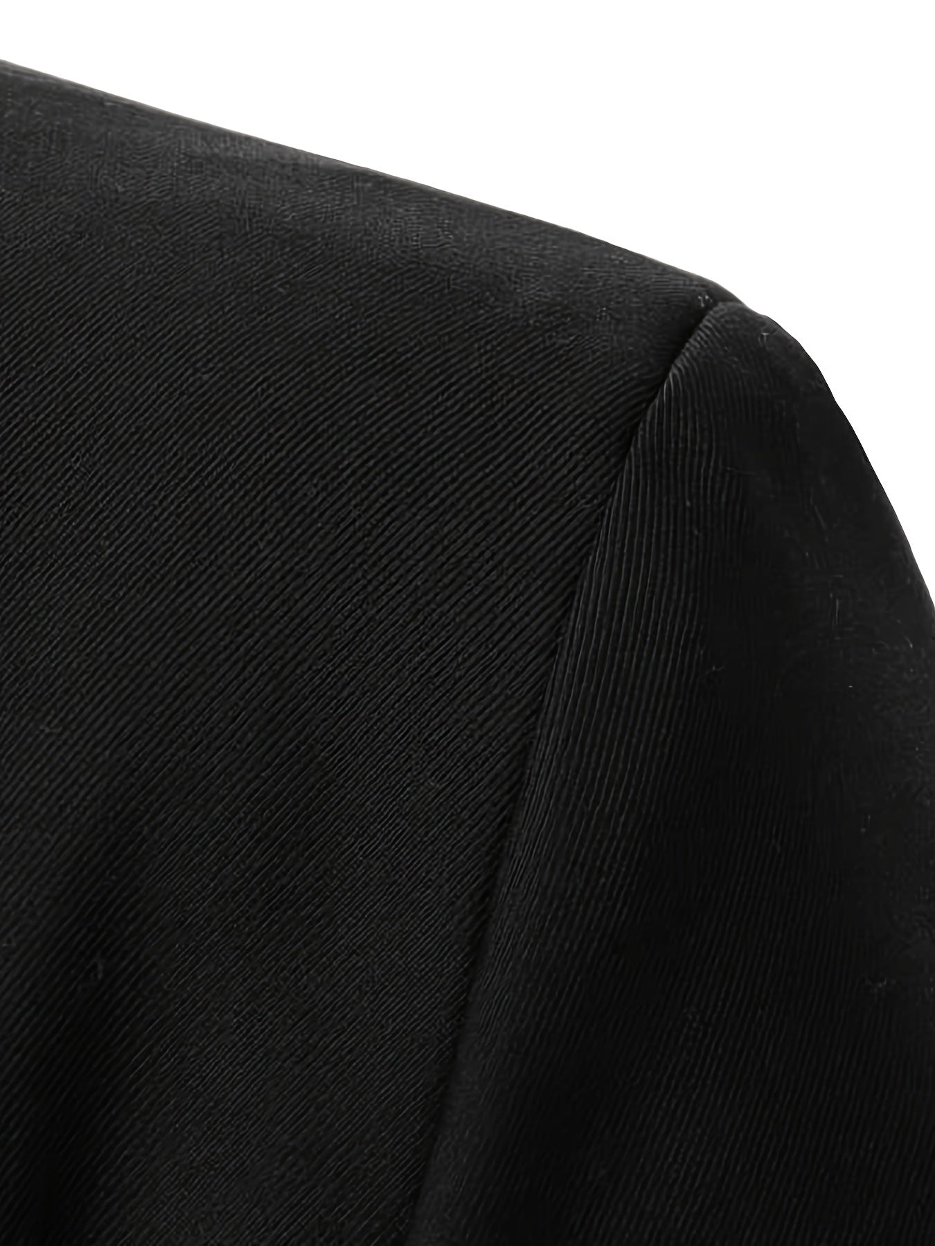 Blazer da uomo nero con scollo a V