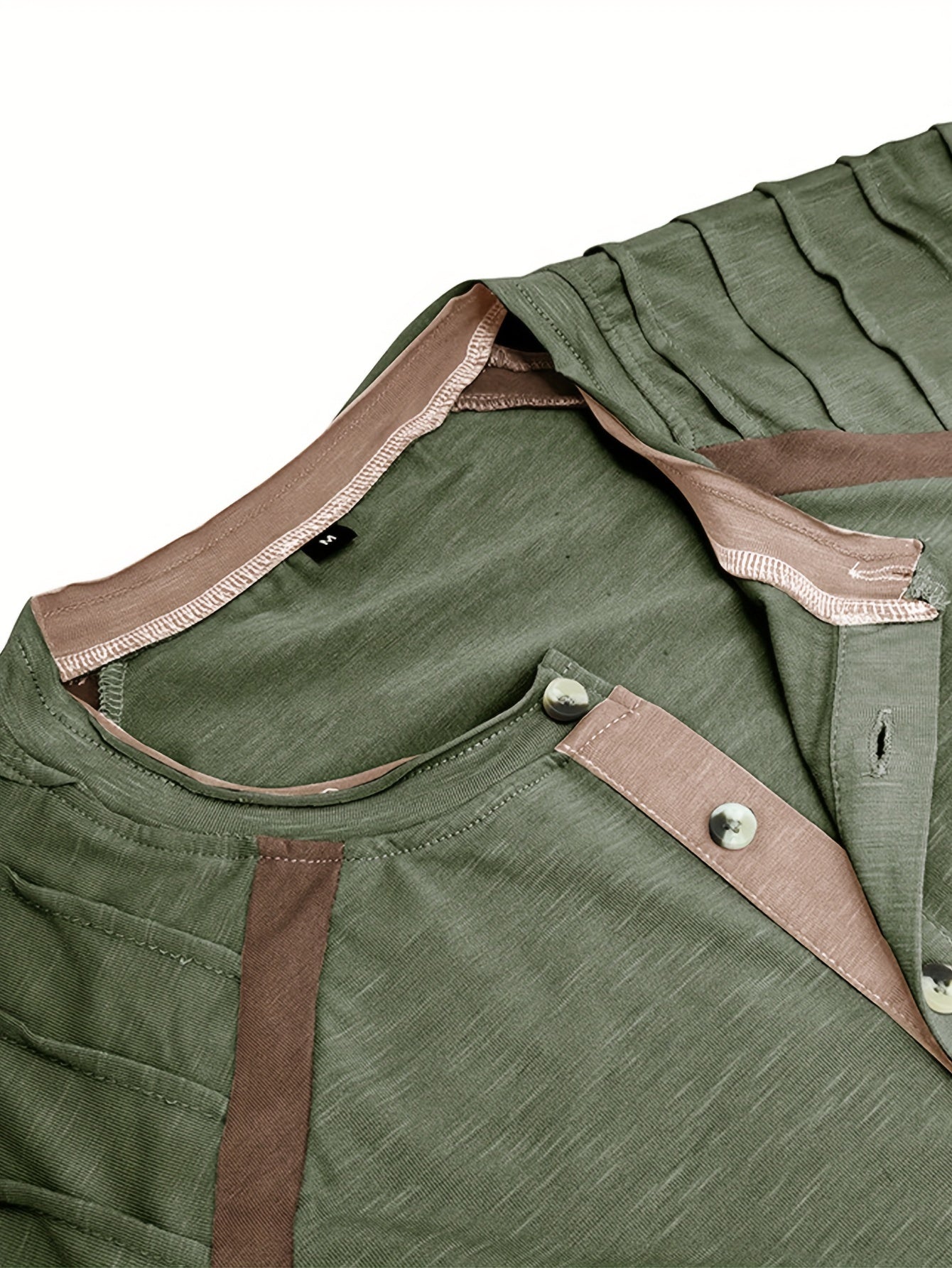 Maglia serafino vintage a maniche lunghe