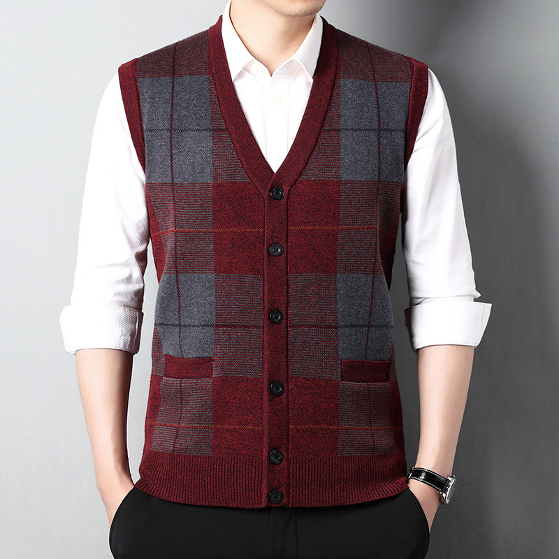 Cardigan a righe lavorato a maglia