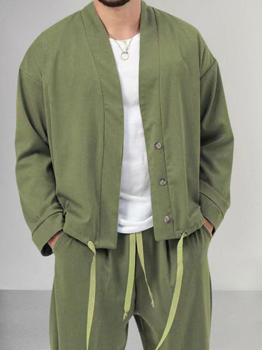 set camicia e pantaloni casual