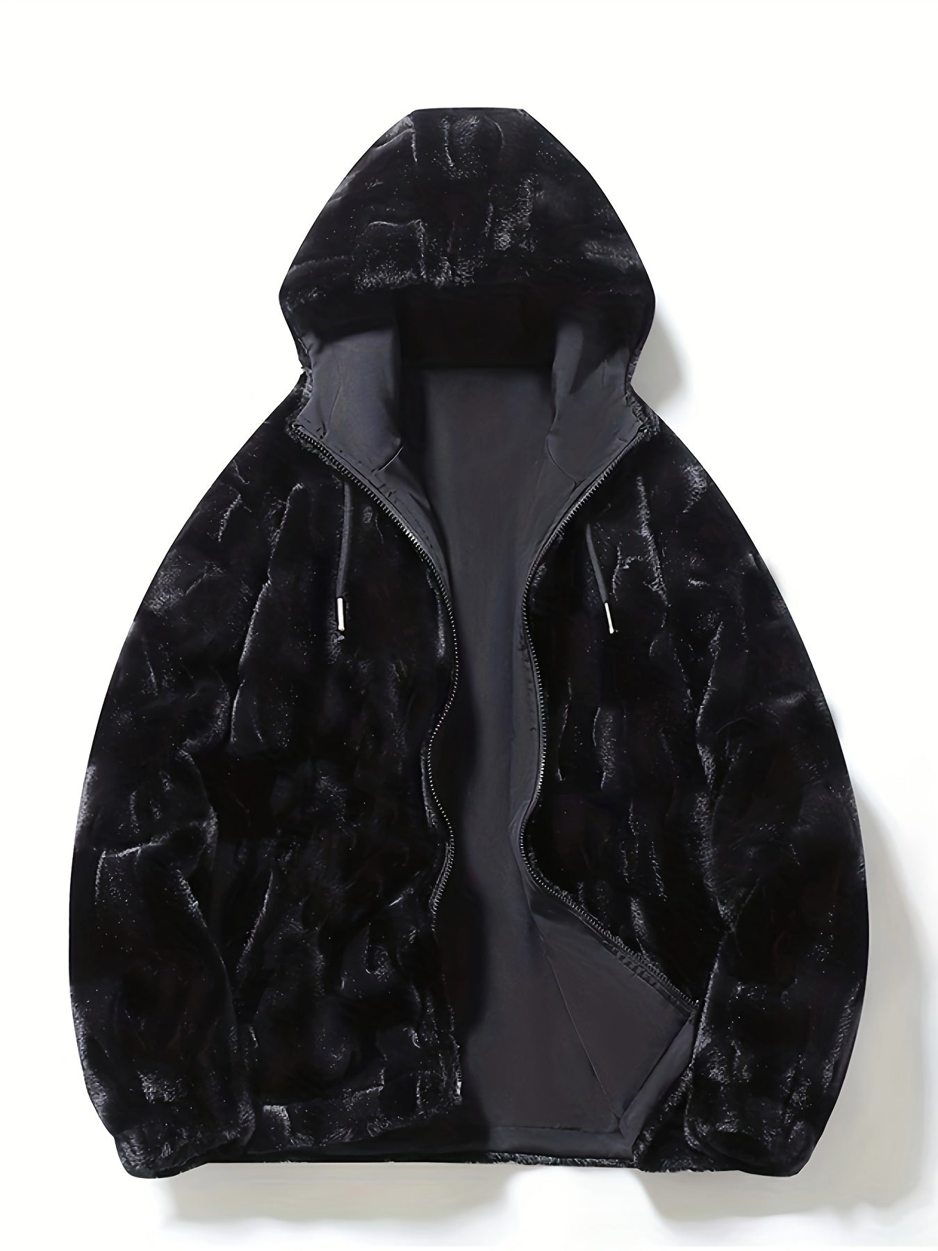 Felpa con cappuccio in pile double-face