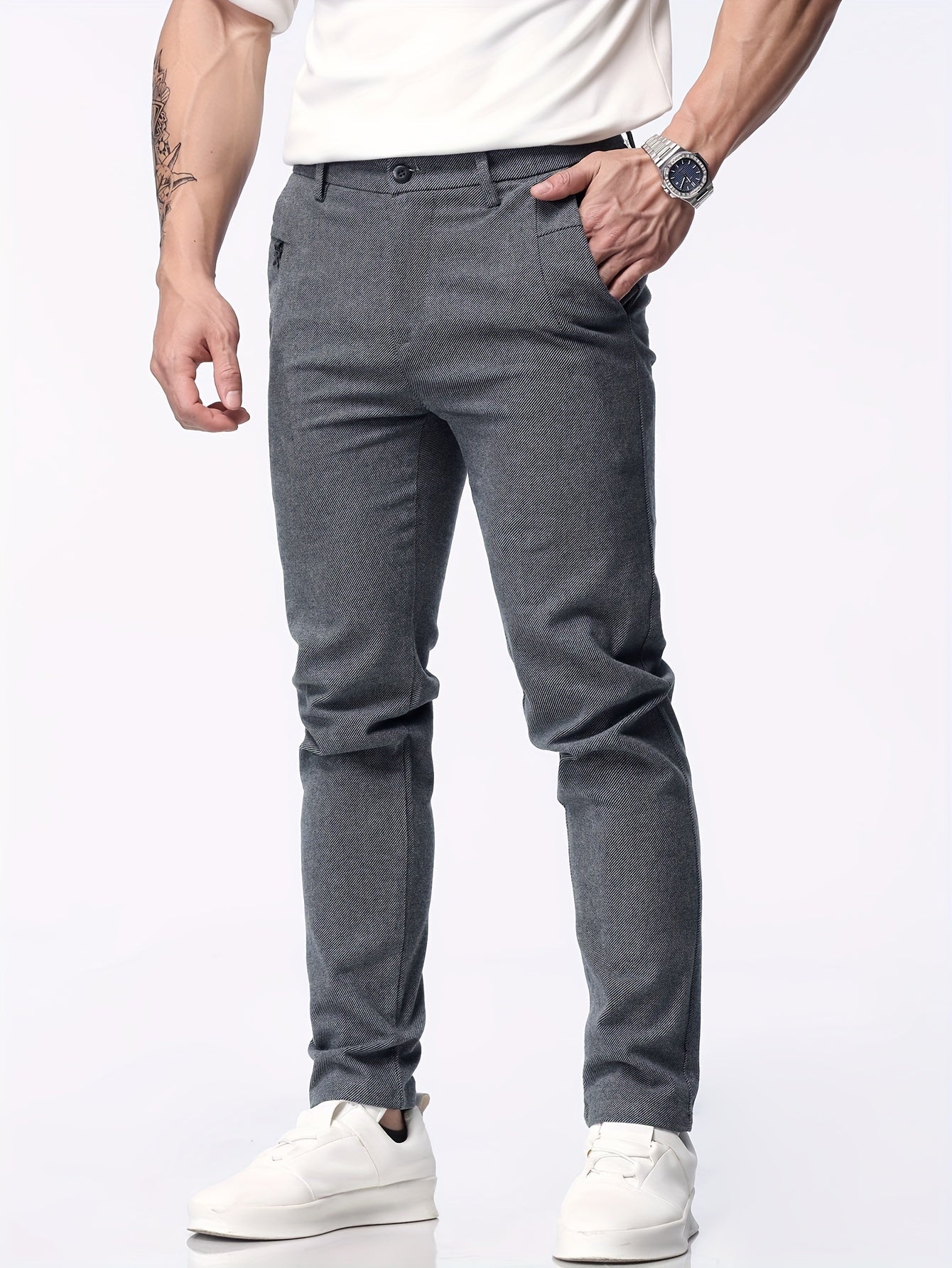 Pantaloni dritti casual da uomo