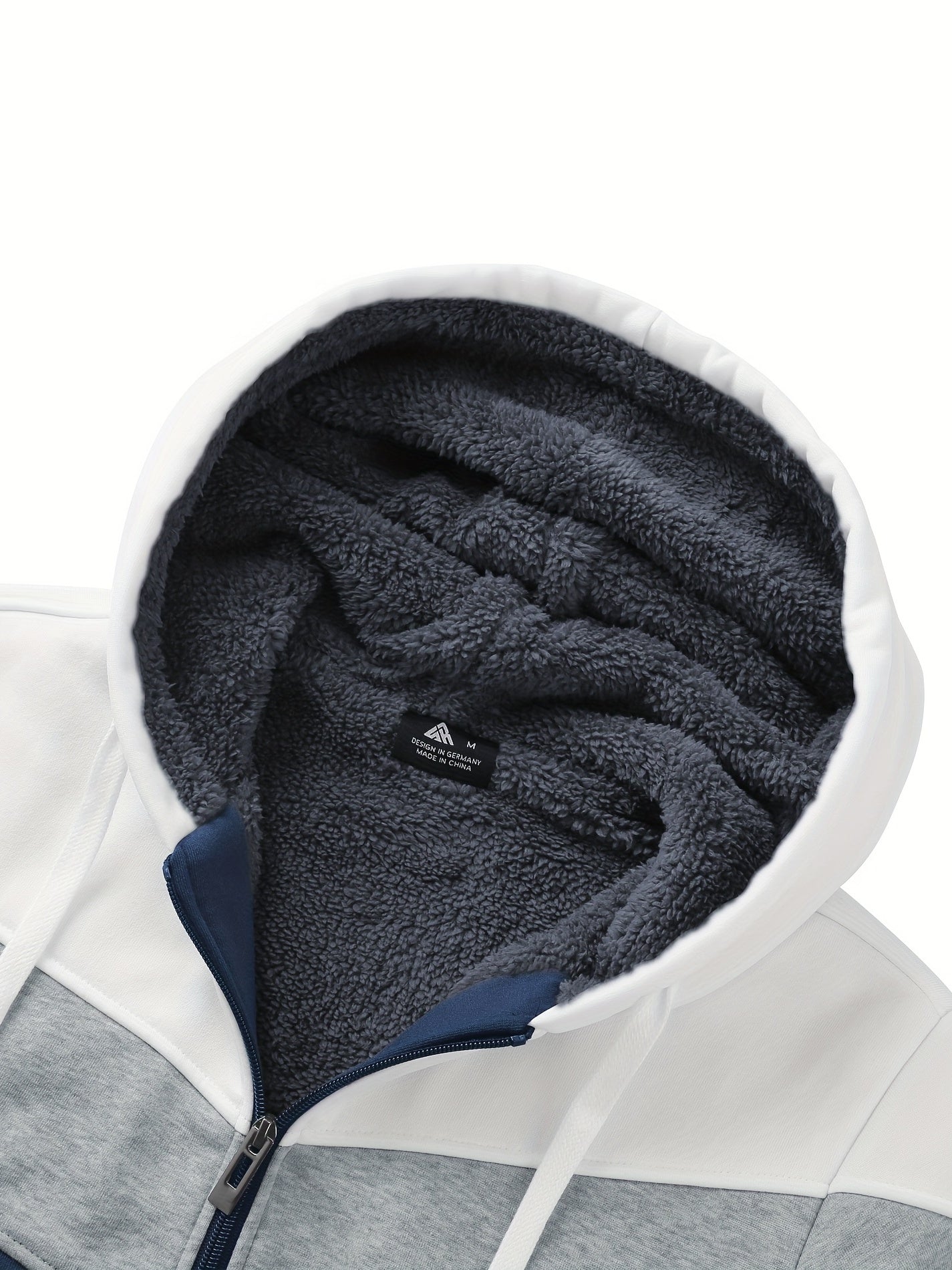 Felpa con cappuccio versatile in pelliccia da uomo