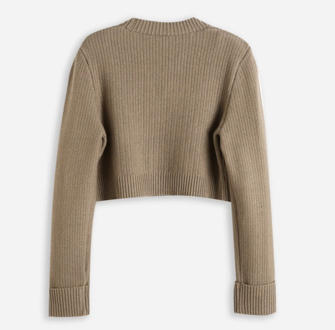 Set cardigan lavorato a maglia composto da top cardigan e gonna