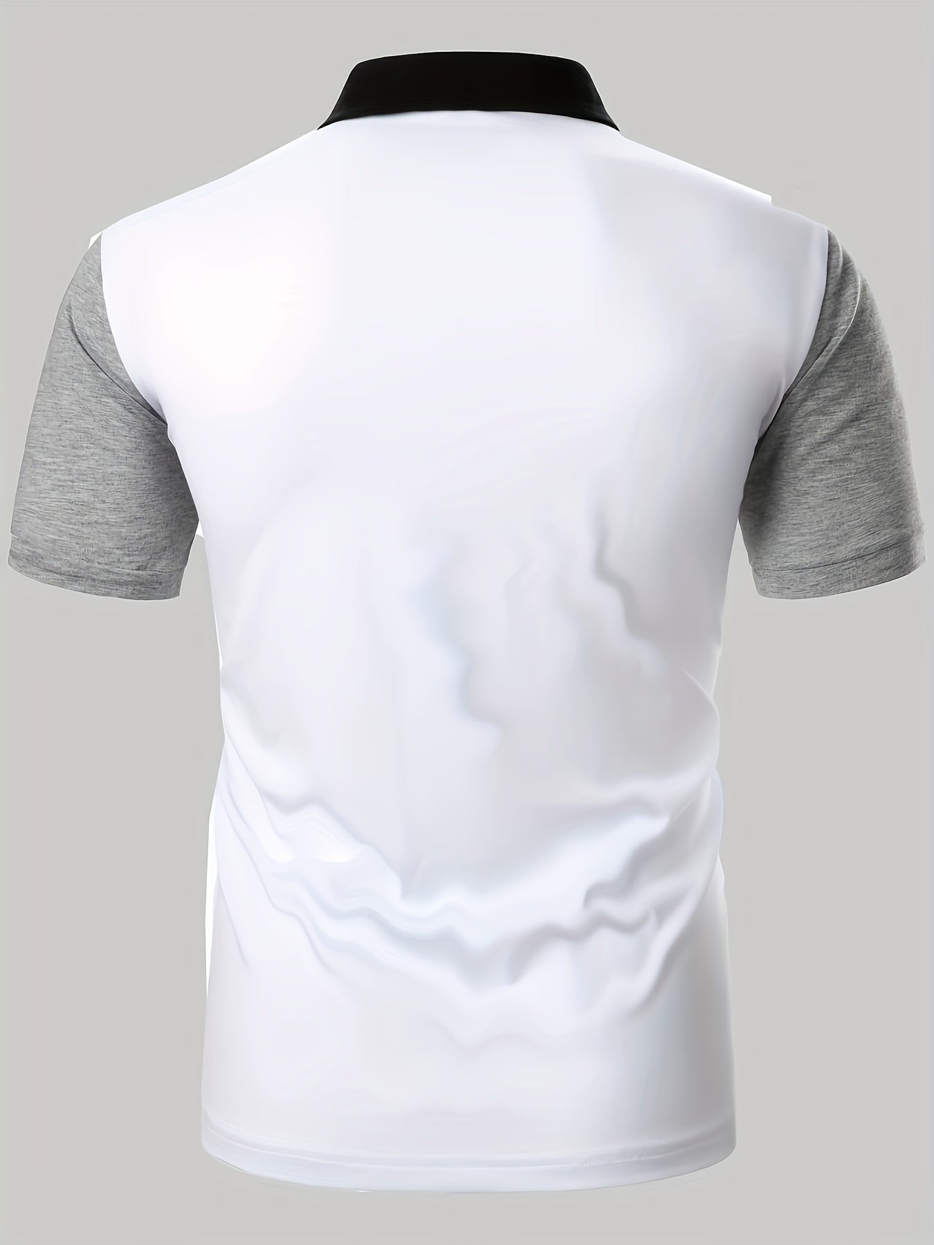 Polo slim a righe multicolori con revers