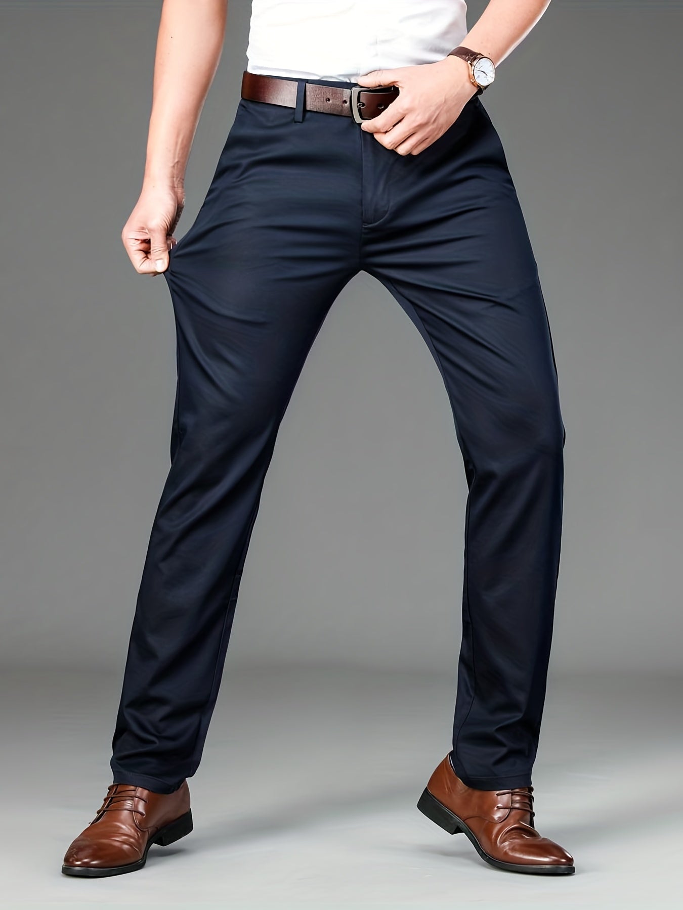 Pantaloni classici mid-stretch