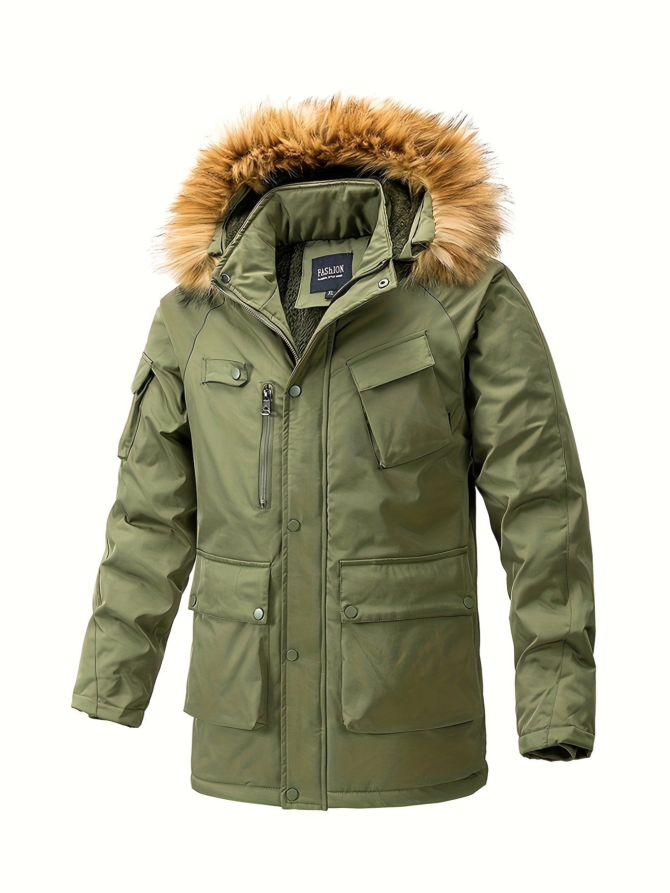 Cappotto invernale in cotone con cappuccio
