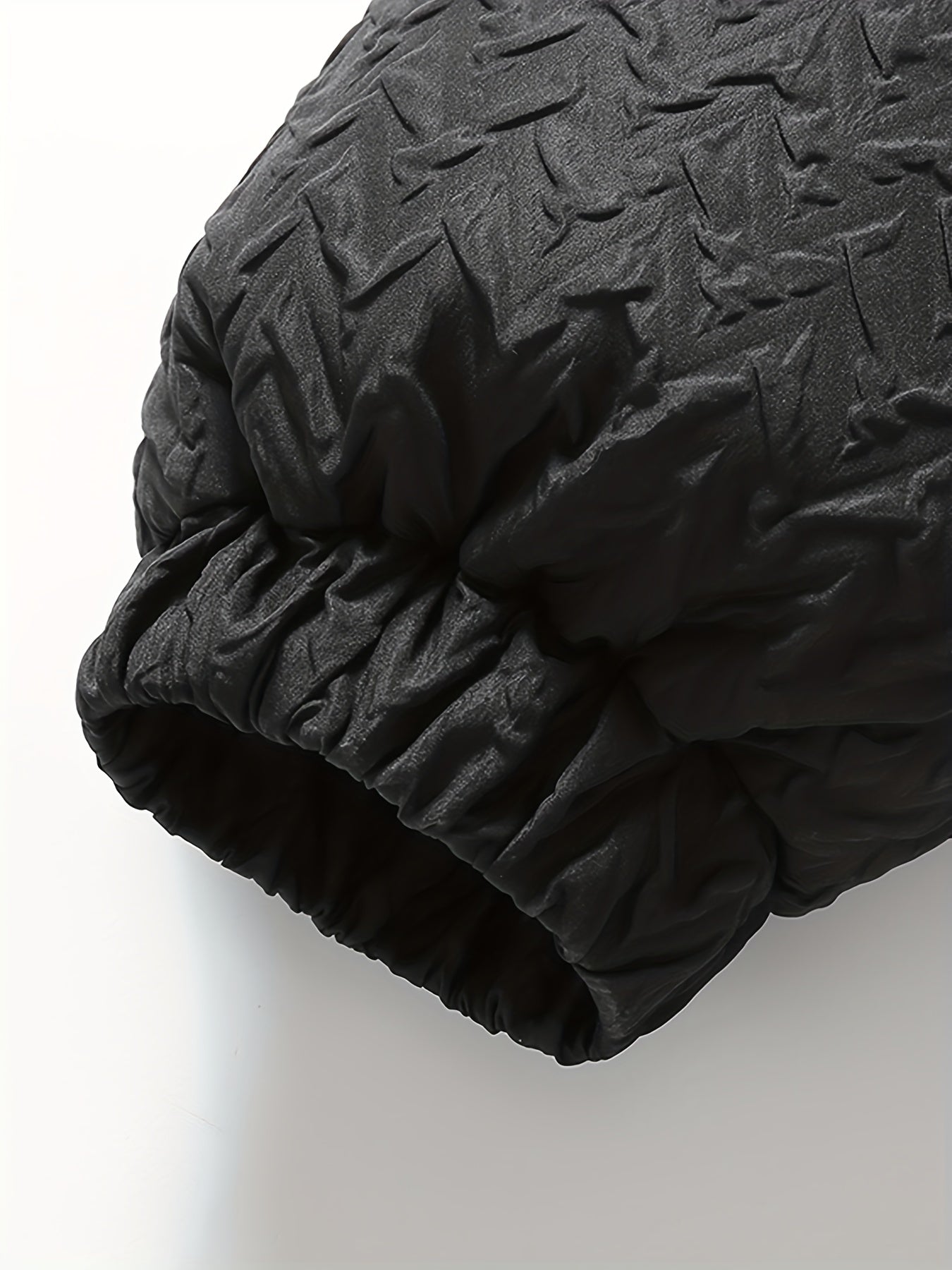 Giacca strutturata in pile nero