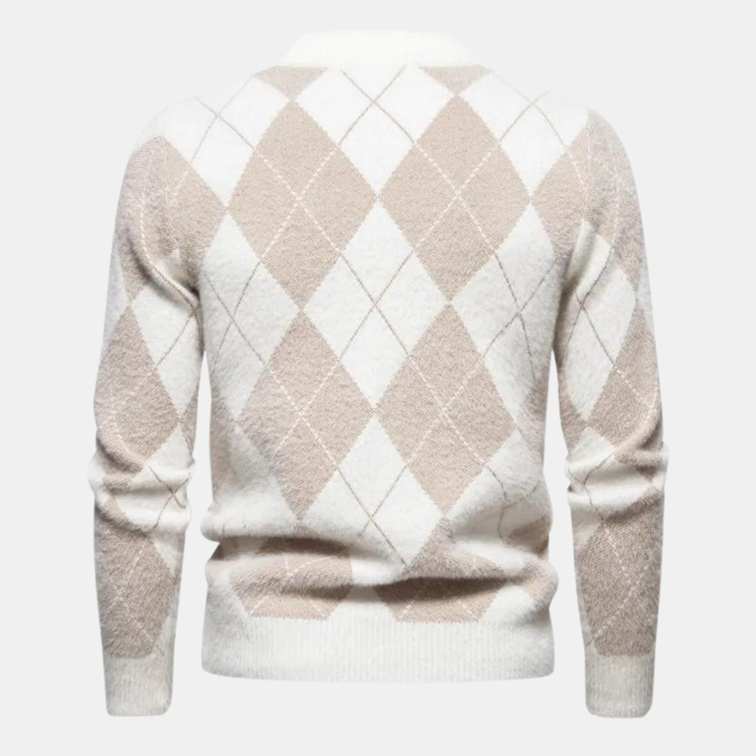 Comodo maglione da uomo lavorato a maglia