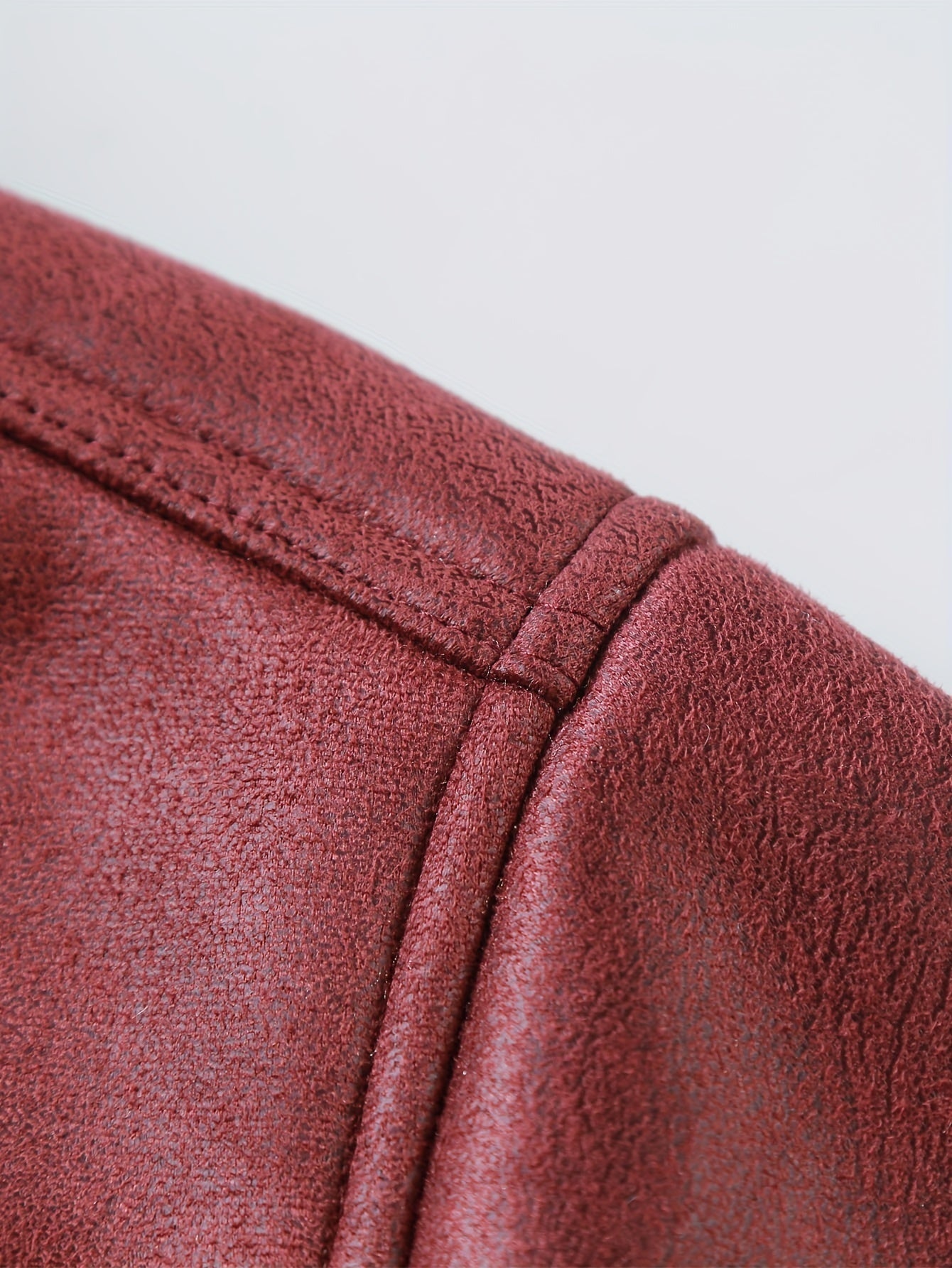 Giacca in pile da uomo in ecopelle