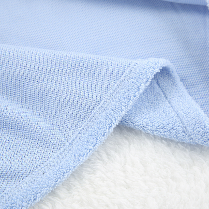 Pigiama da donna in lana blu a maniche lunghe