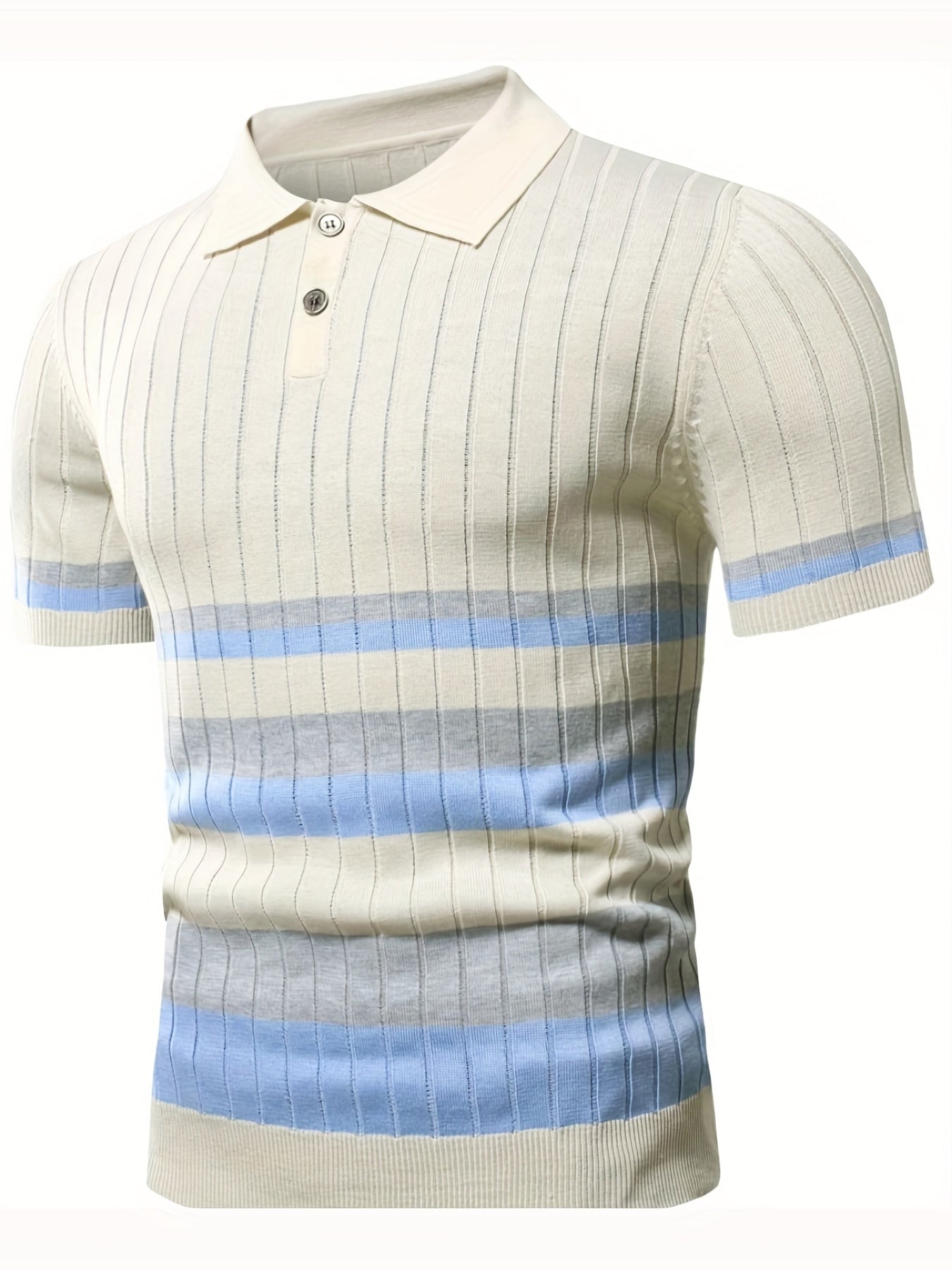 Polo elegante con fantasia a righe