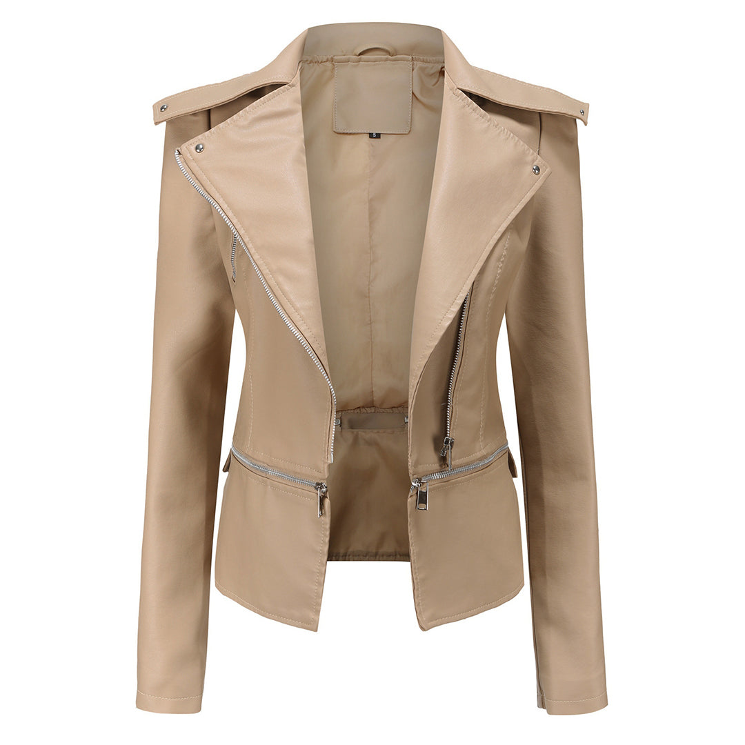 Giacca in pelle elegante