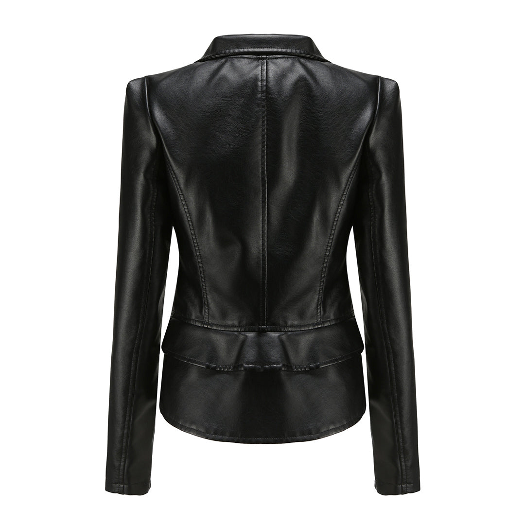 Giacca in pelle elegante