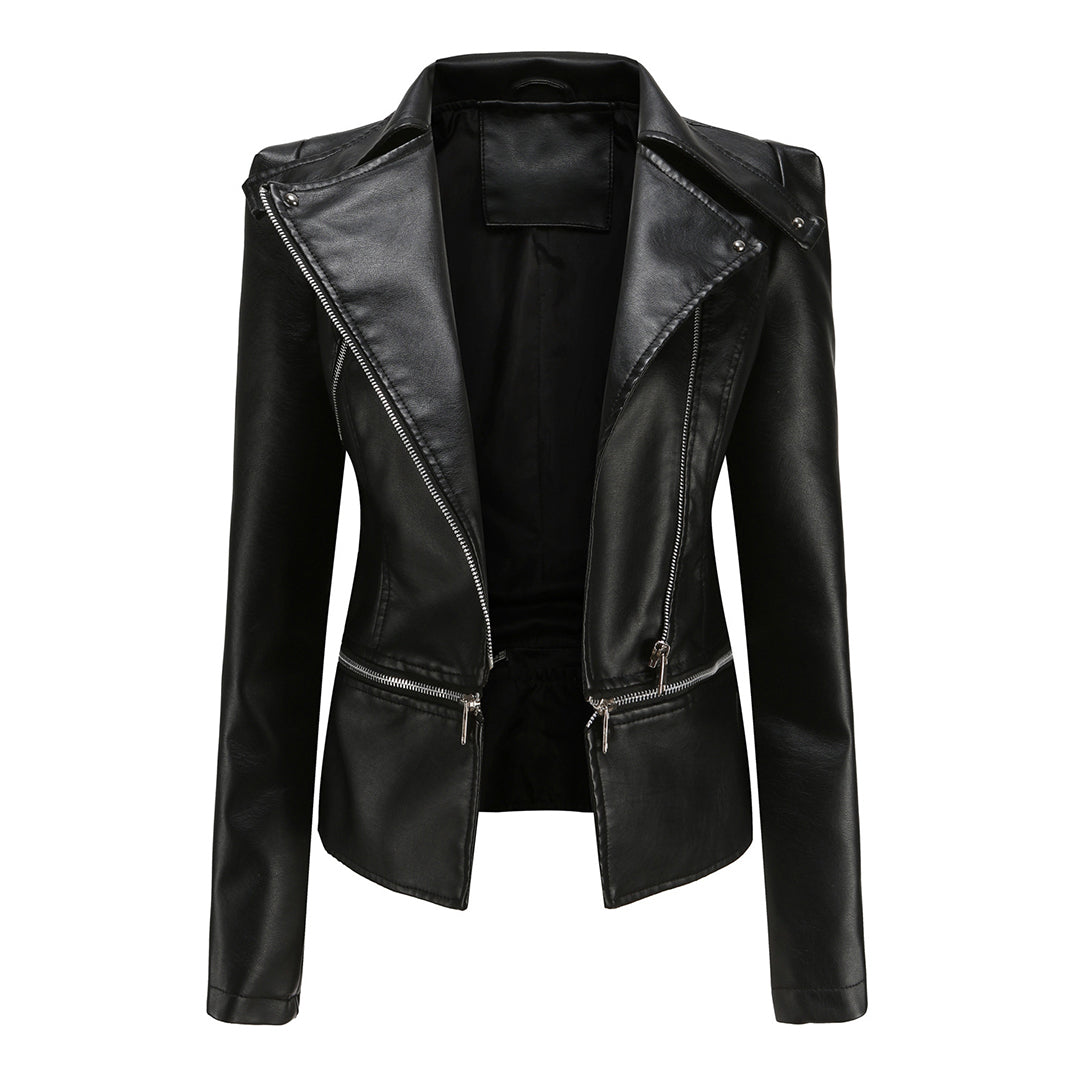 Giacca in pelle elegante