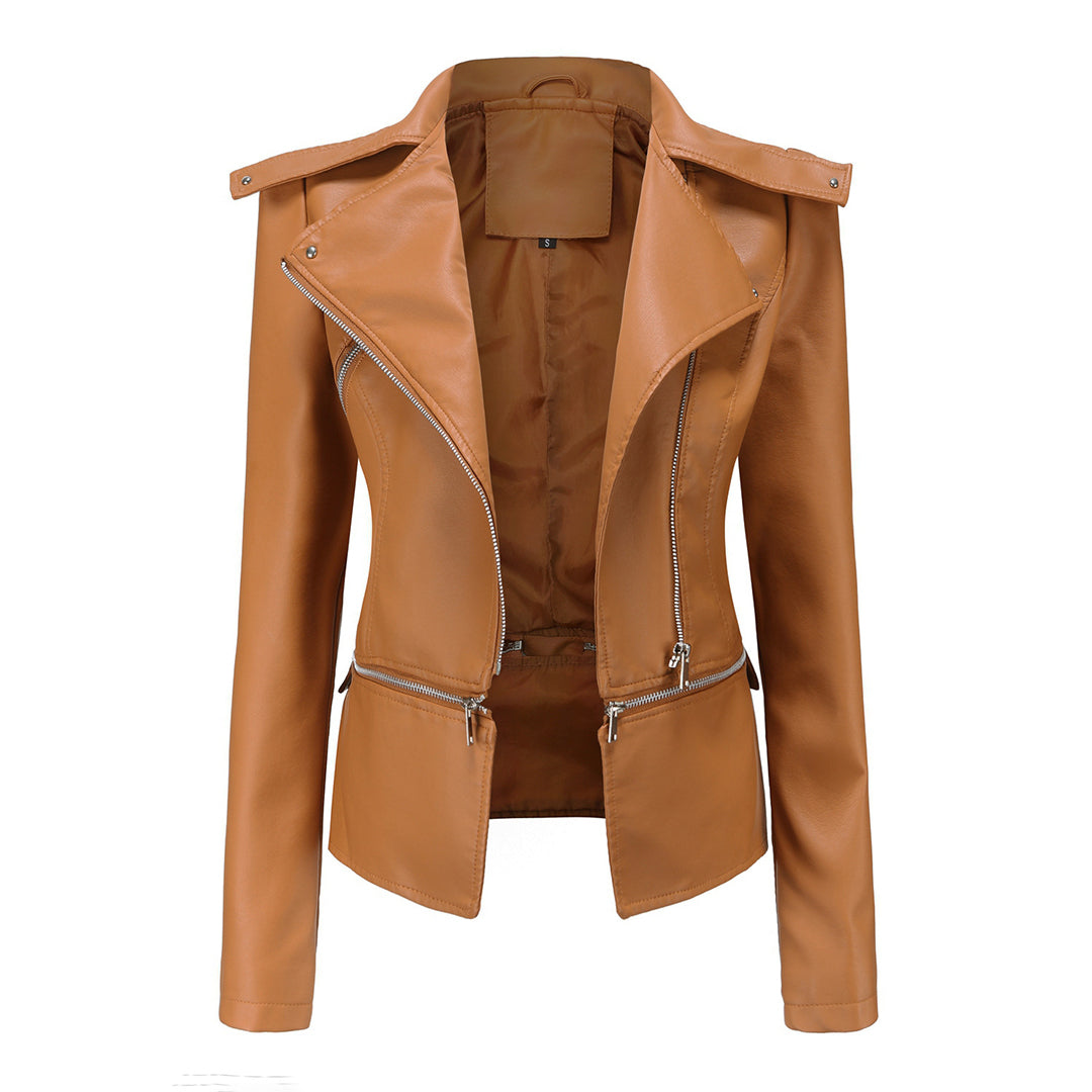 Giacca in pelle elegante