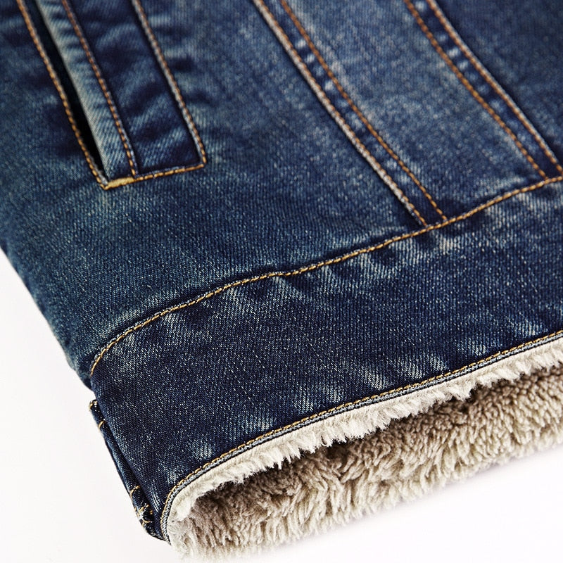 Giacca in denim di cotone da uomo