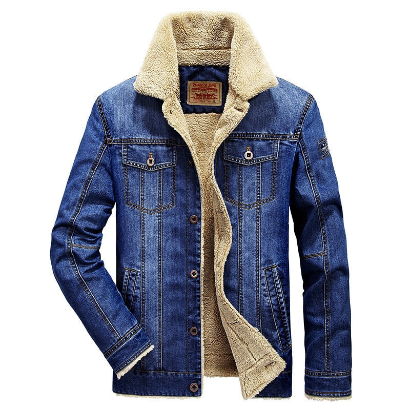 Giacca in denim di cotone da uomo