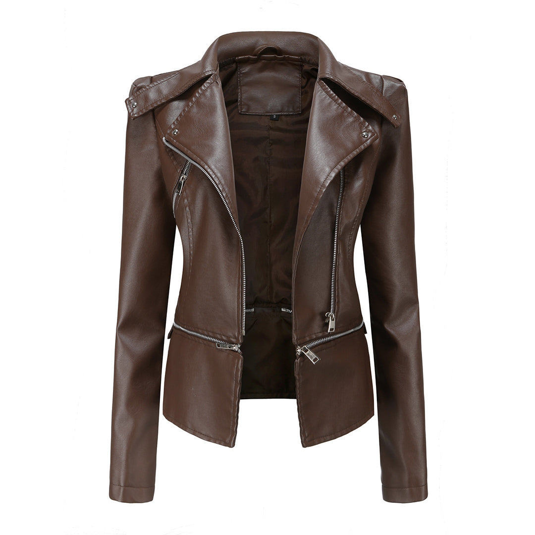 Giacca in pelle elegante