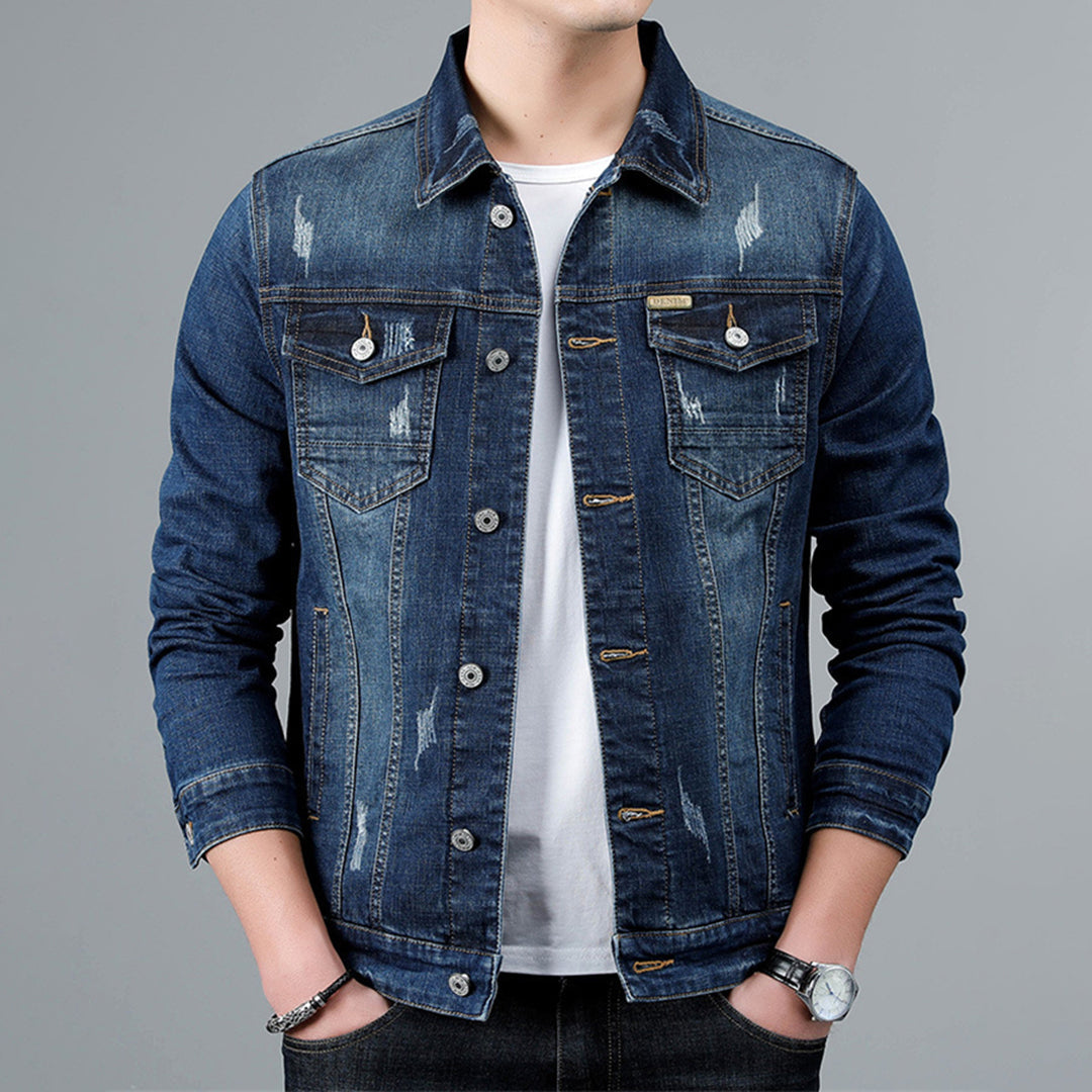 Giacca di jeans casual da uomo