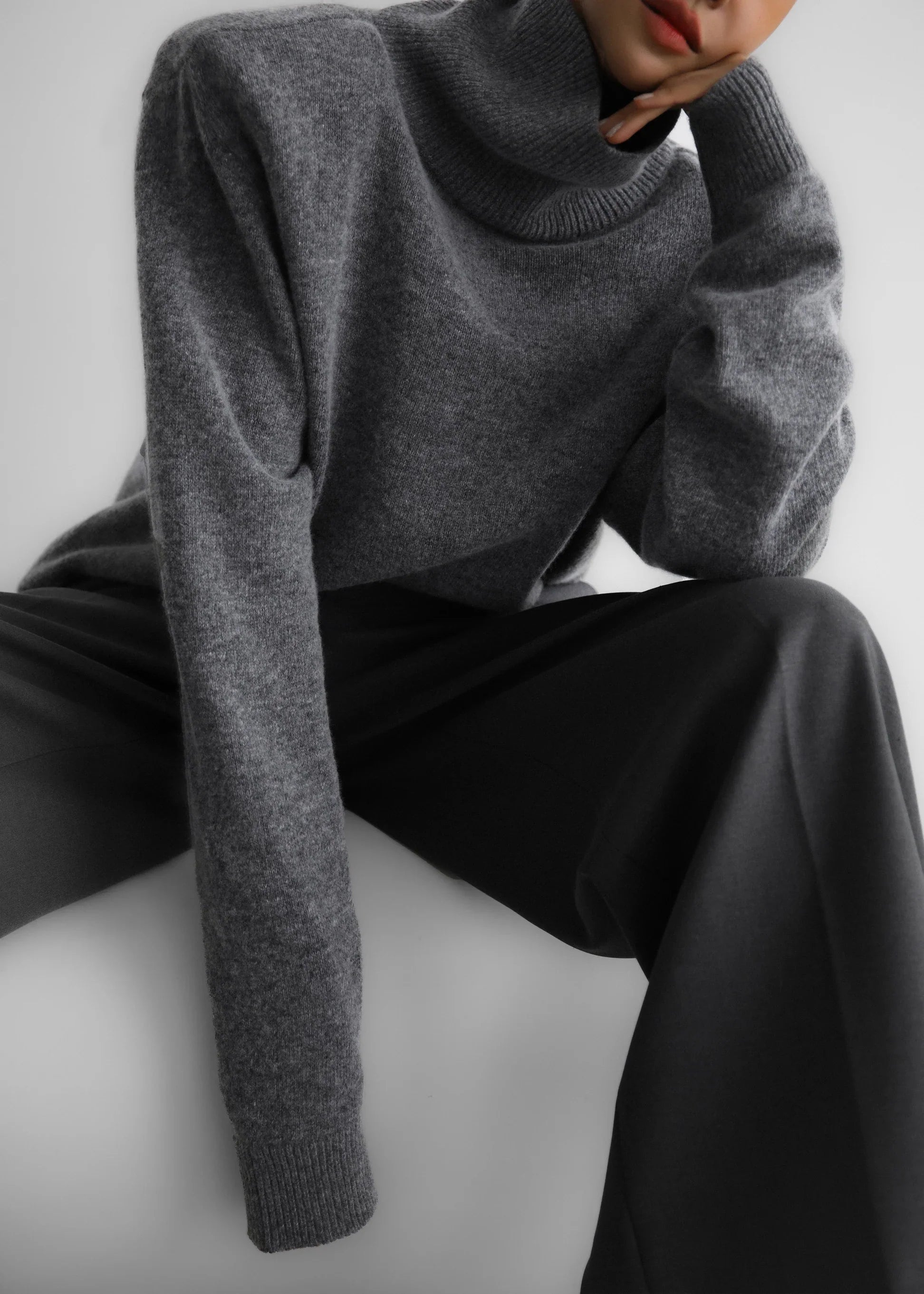 Pantaloni classici a gamba larga