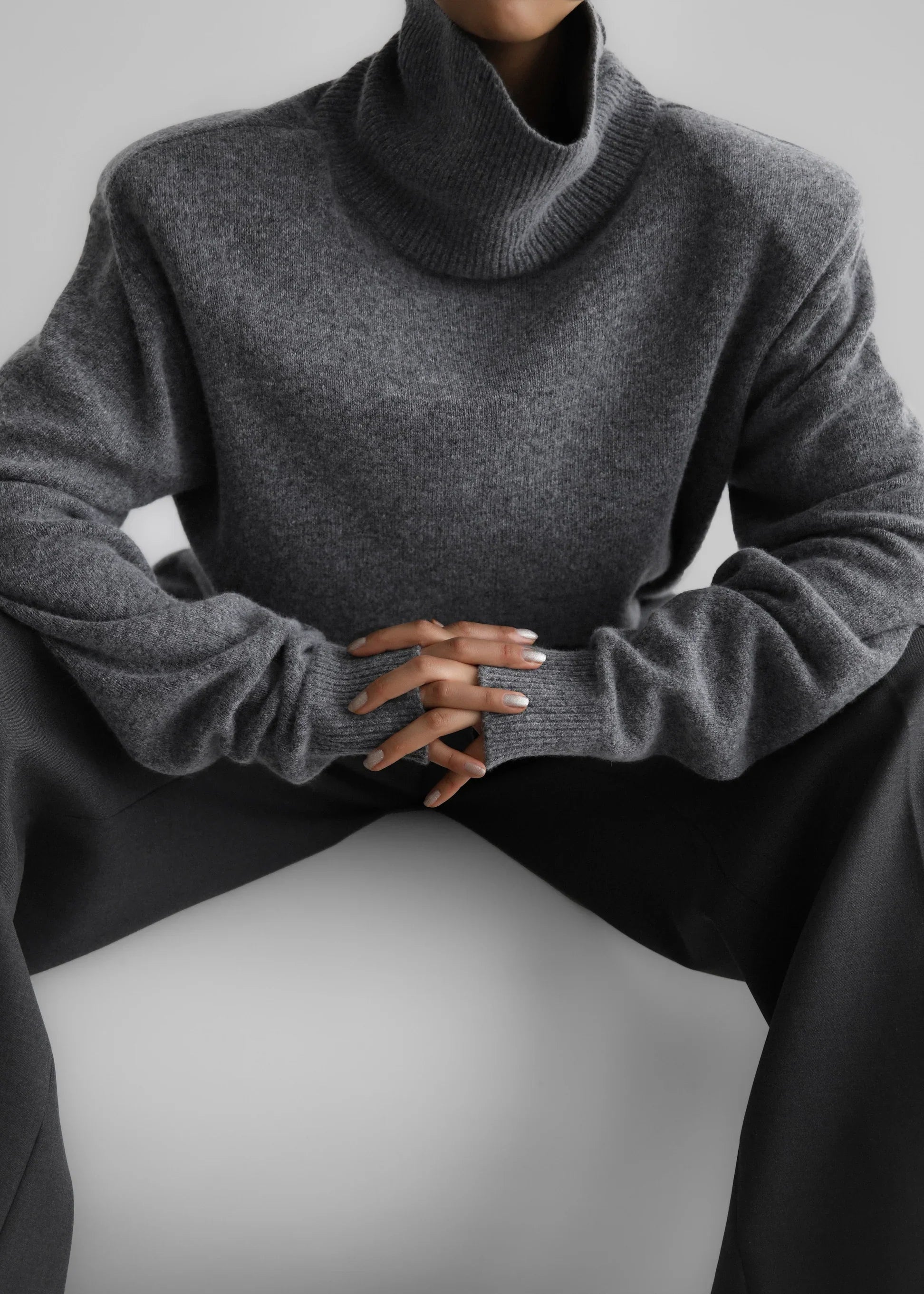 Pantaloni classici a gamba larga
